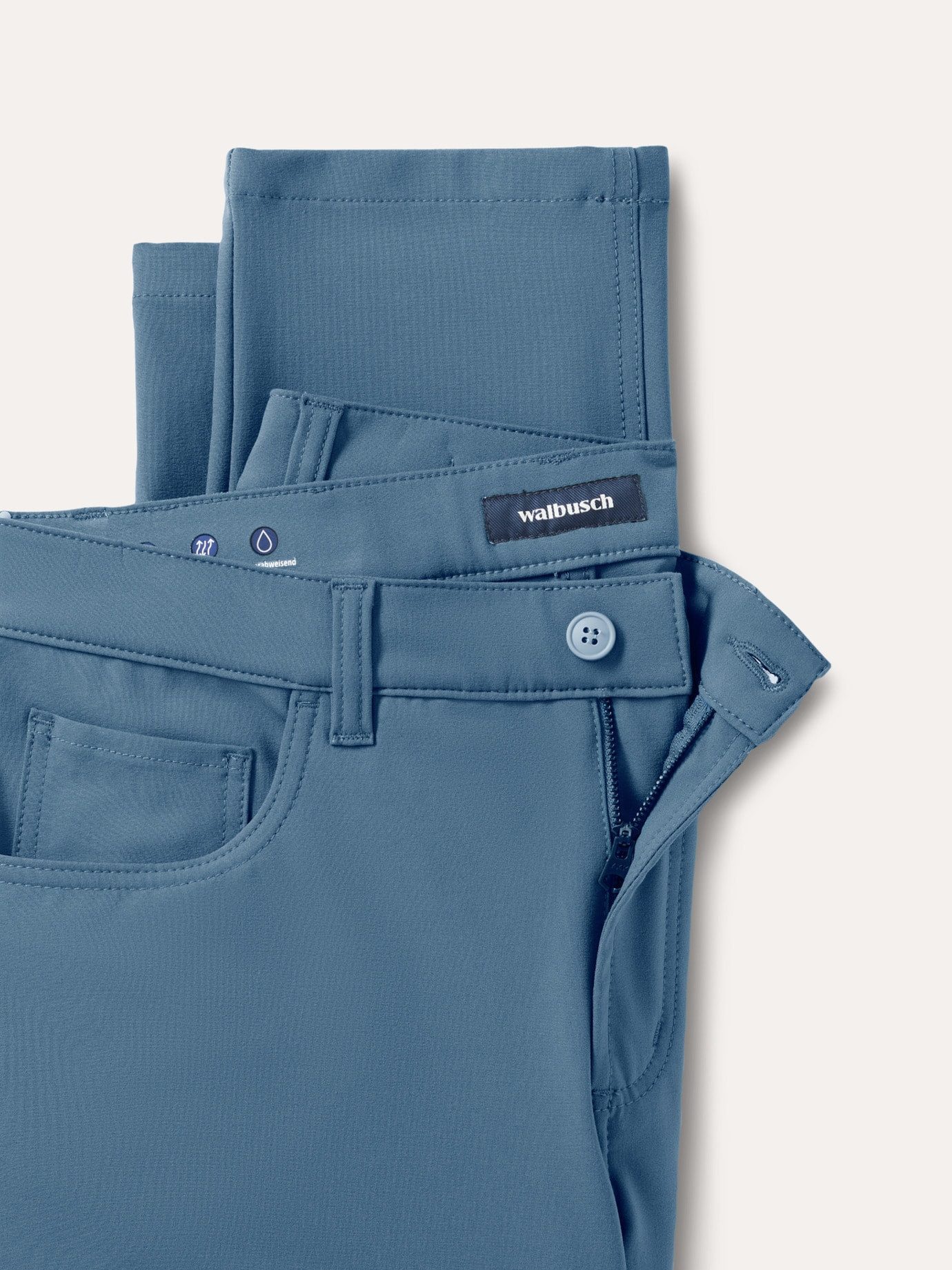 Walbusch 5-Pocket-Hose Herren Modern Fit Five Pocket Hose 360° Stretch knitterfrei, modern, knitterfrei, atmungsaktiv, Kurzgröße – Bild 4 von 4