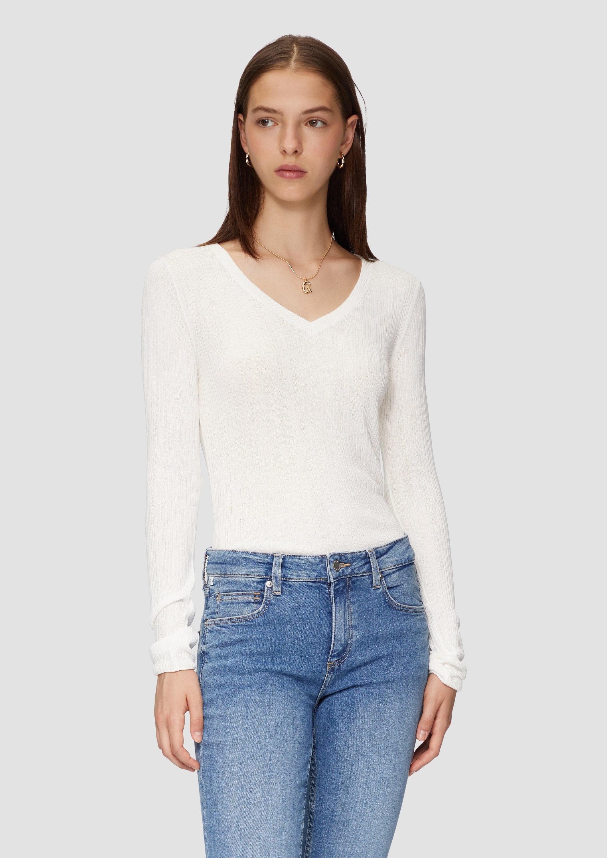 QS Longpullover Strickpullover (1-tlg) günstig online kaufen