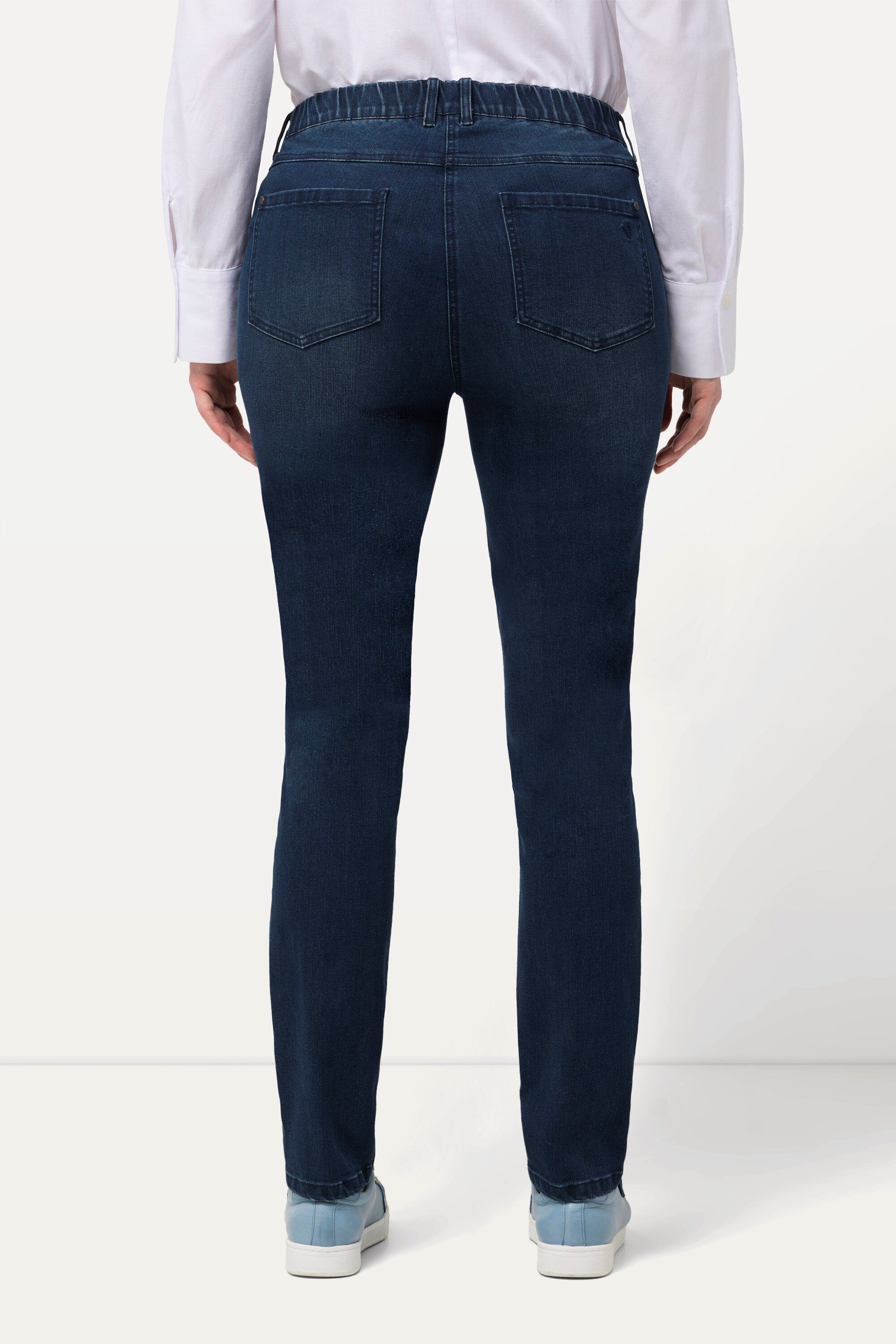 Ulla Popken Stretch-Hose Skinny-Jeans Sarah schmales Bein Stretch