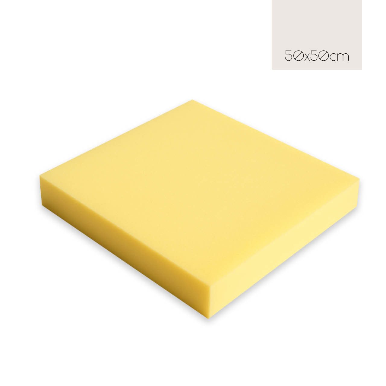 POWER SCHAUMSTOFF Sitzkissen Schaumstoff, Sitzkissen, 50x50x3/4/5cm, Verschiedene Qualitäten