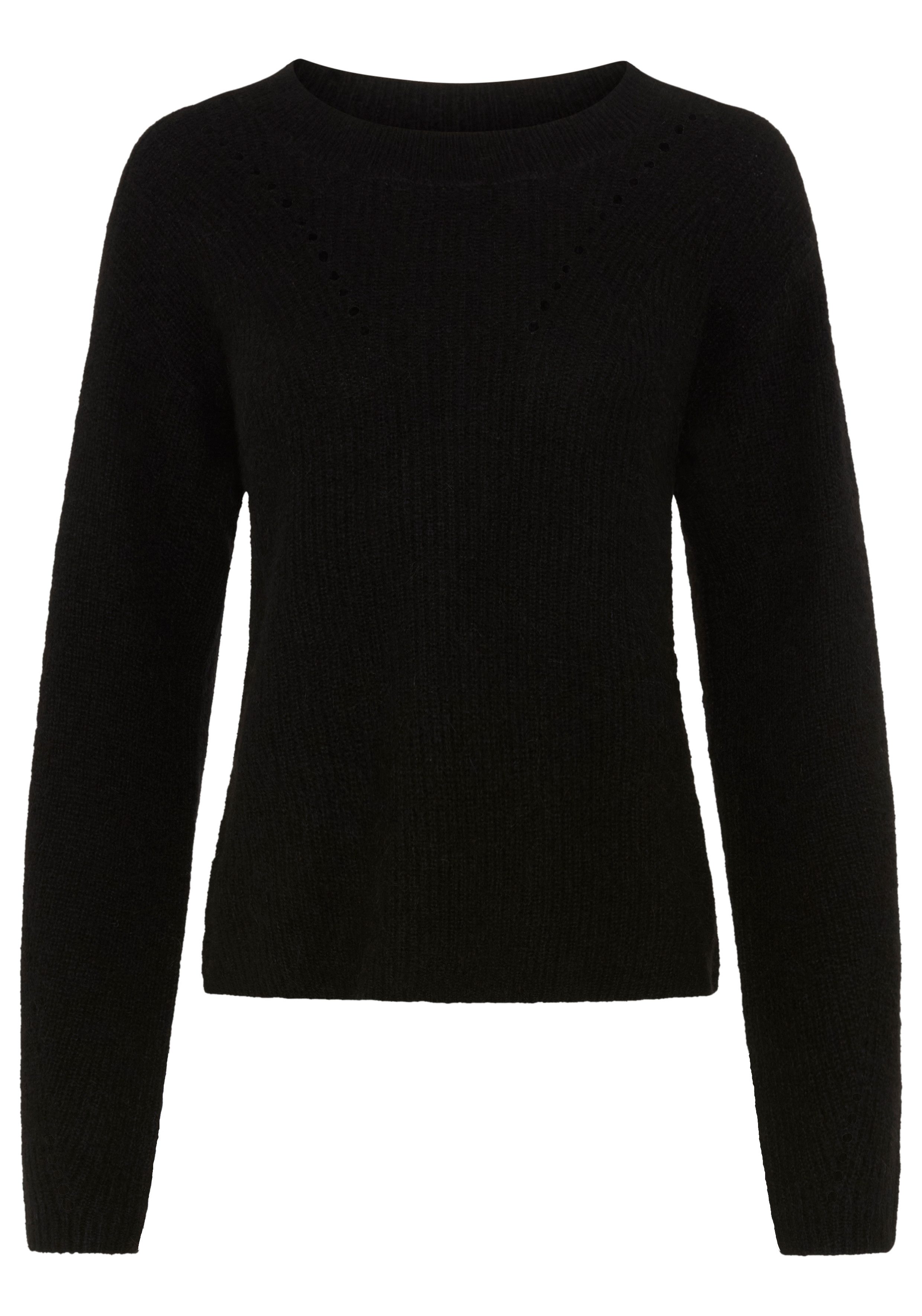 BOSS ORANGE Strickpullover Fenne Premium Damenmode aus Wollmix mit Alpaka, Ajourstrickdetails