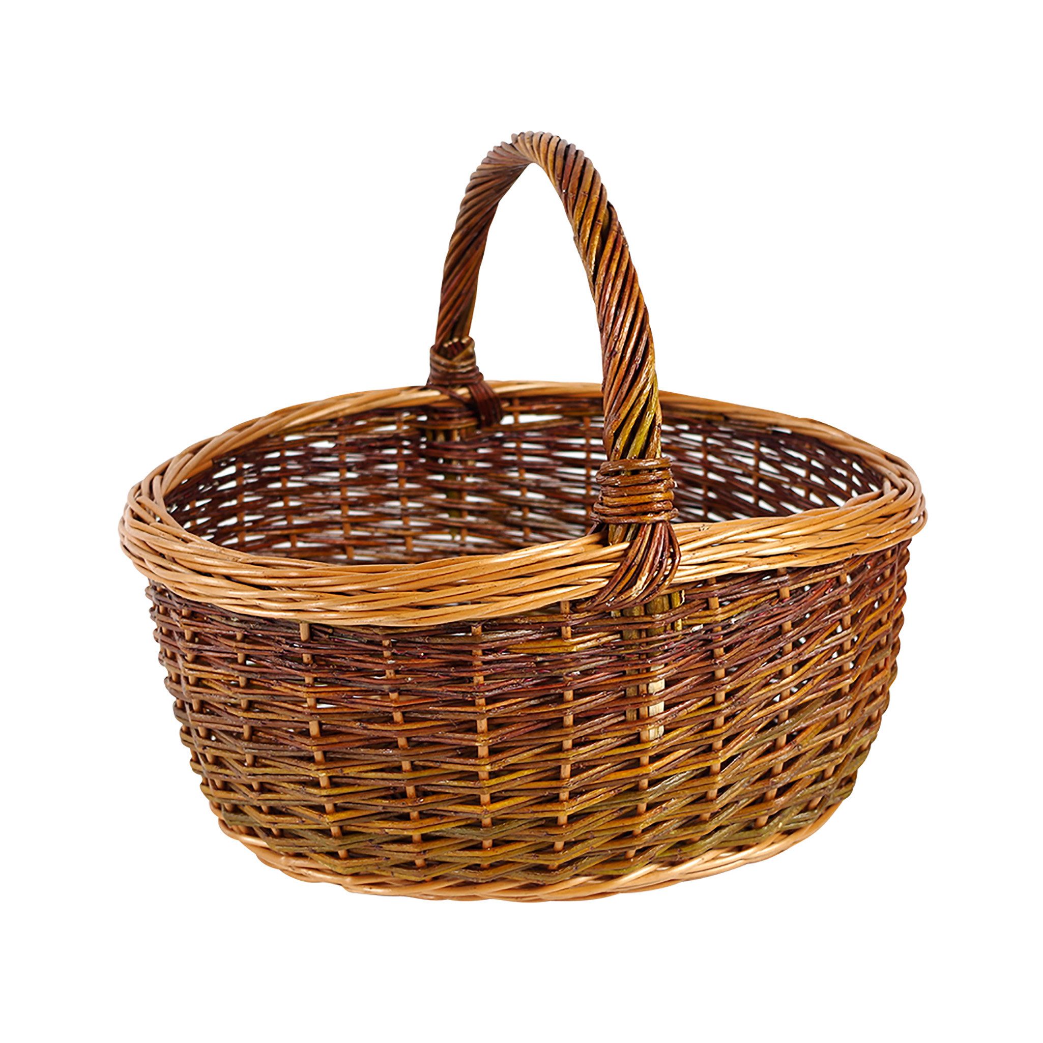 Kobolo Einkaufskorb Einkaufskorb ungeschälte/gekochte Weide, 25 l günstig online kaufen