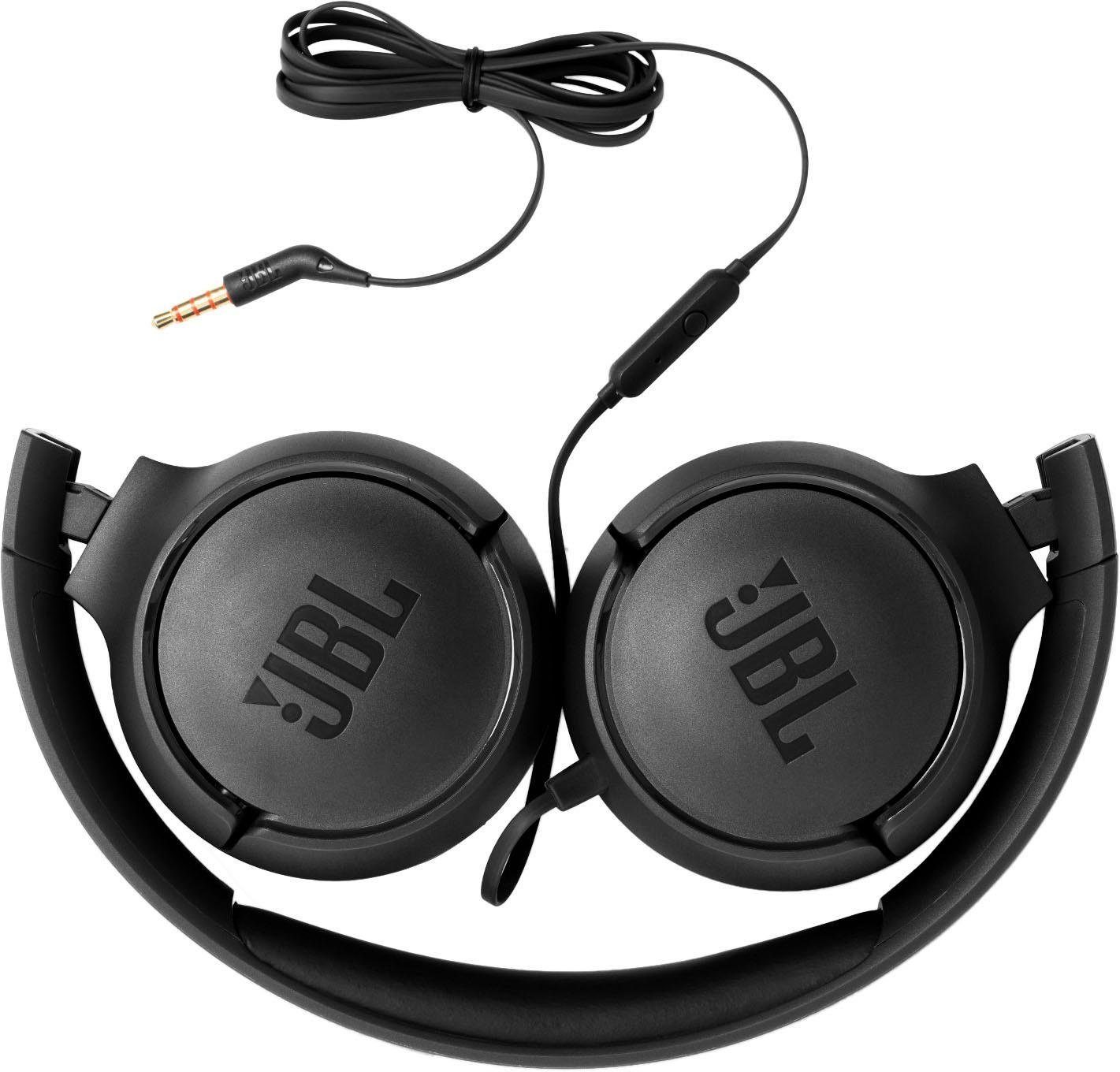 Assistant, TUNE schwarz On-Ear-Kopfhörer 500 (Sprachsteuerung, JBL Google Siri)