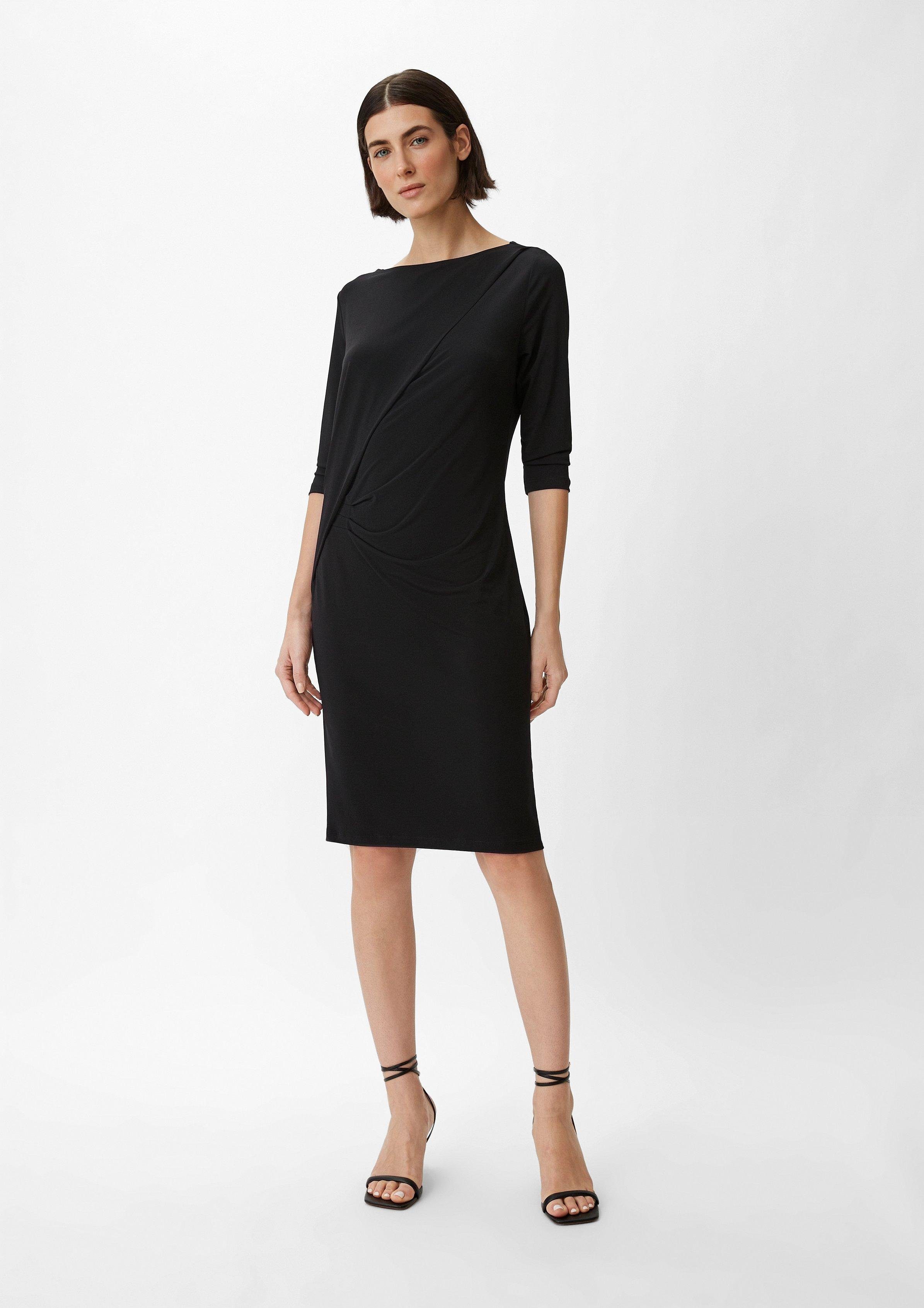 Minikleid Jerseykleid mit Raffung
