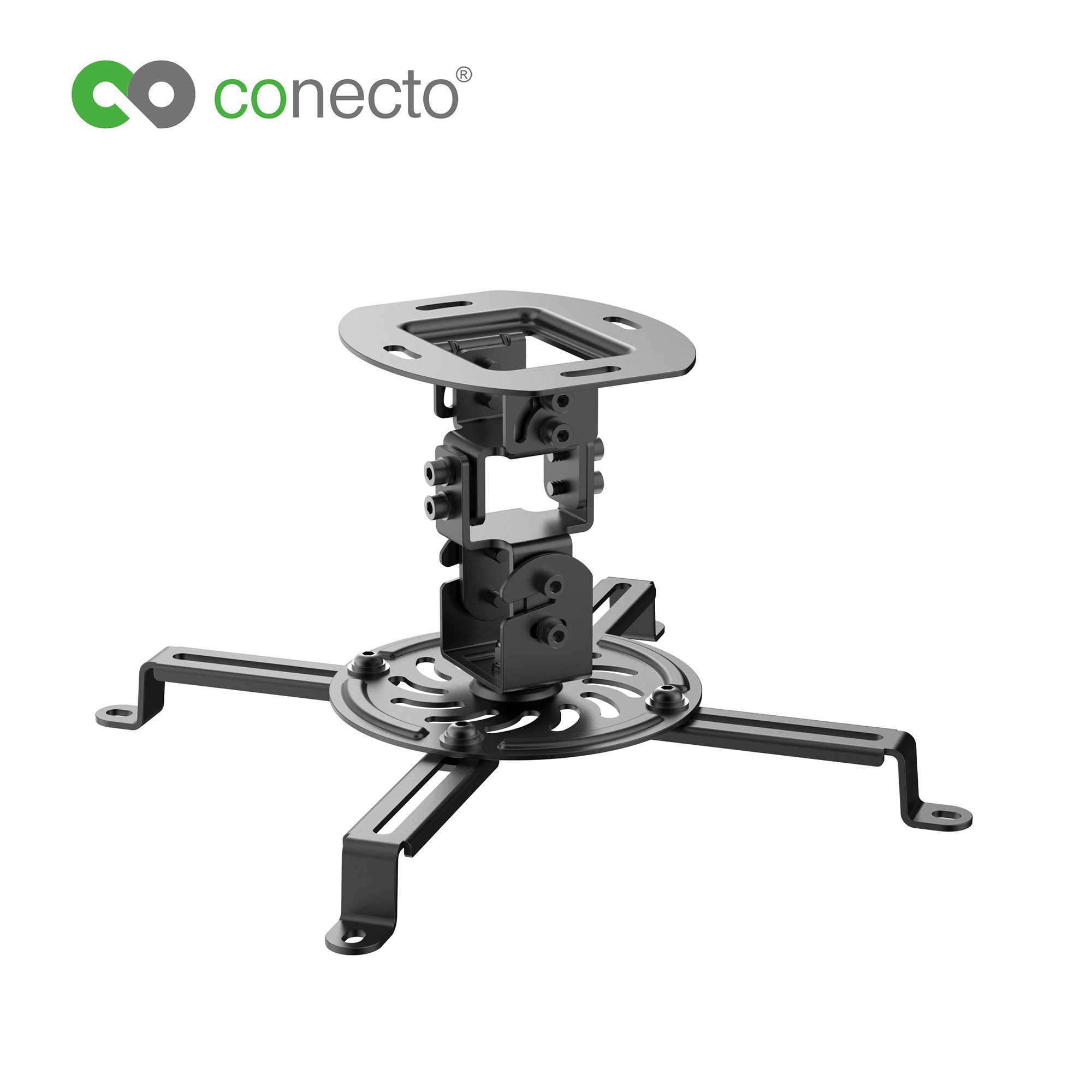 conecto Beamer-Deckenhalterung Universal Projektor- Beamer Deckenhalterung, (schwenkbar um 360°, neigbar)