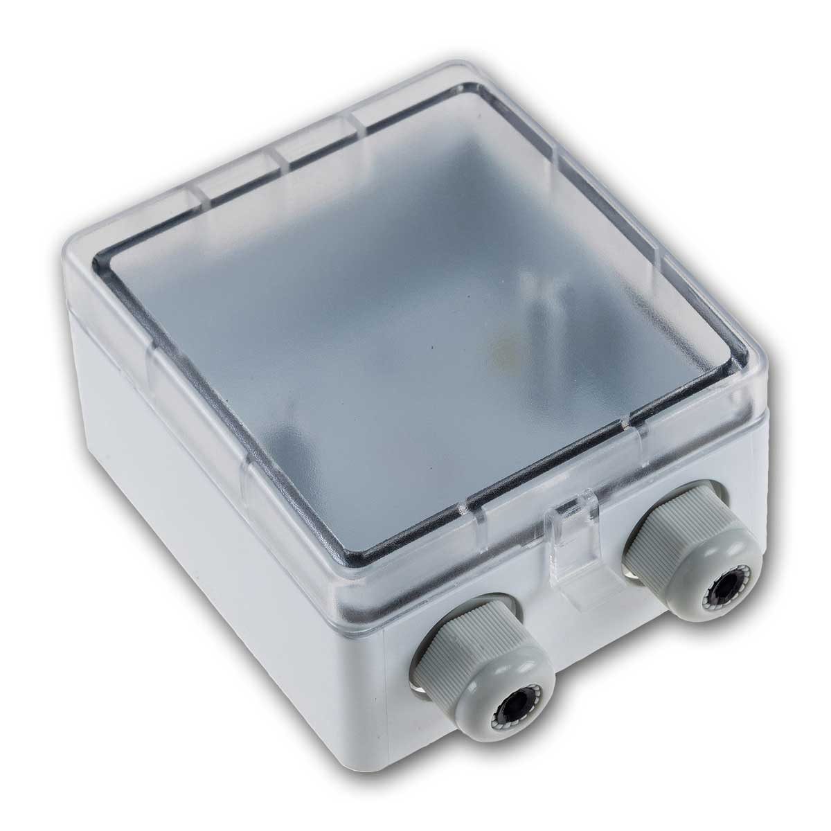 ChiliTec Verteilerbox Aufputz Gehäuse mit Klappdeckel, IP54 110x105x57mm