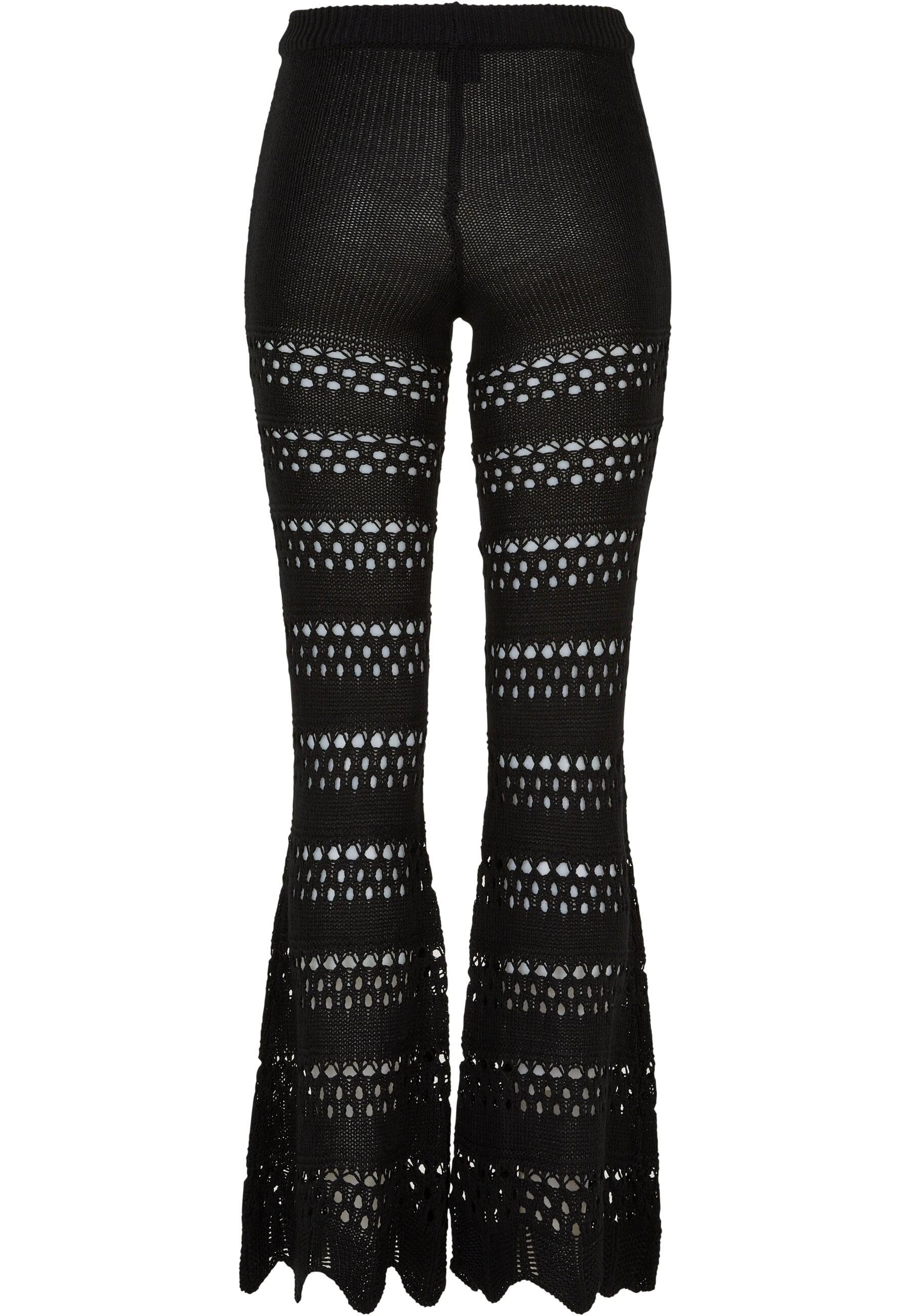 URBAN CLASSICS Leggings Urban Classics Damen Ladies Flared Crochet Knit Leg günstig online kaufen