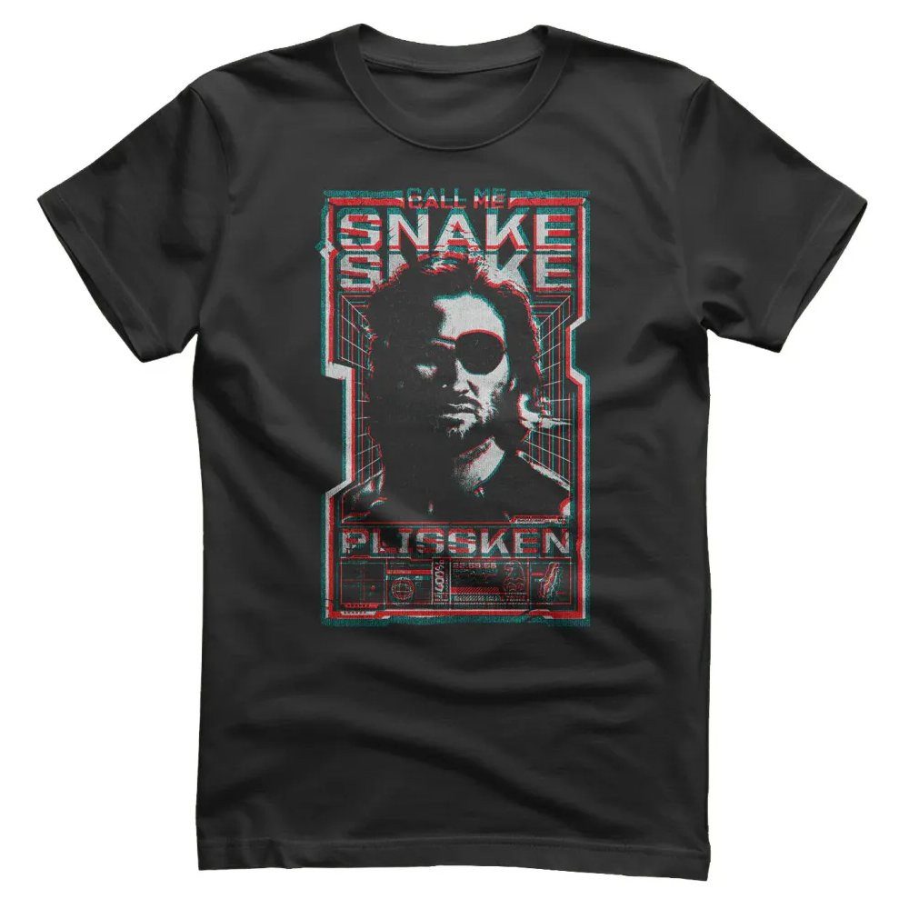 Escape from New York T-Shirt Call ME Snake Color Glitch T-Shirt