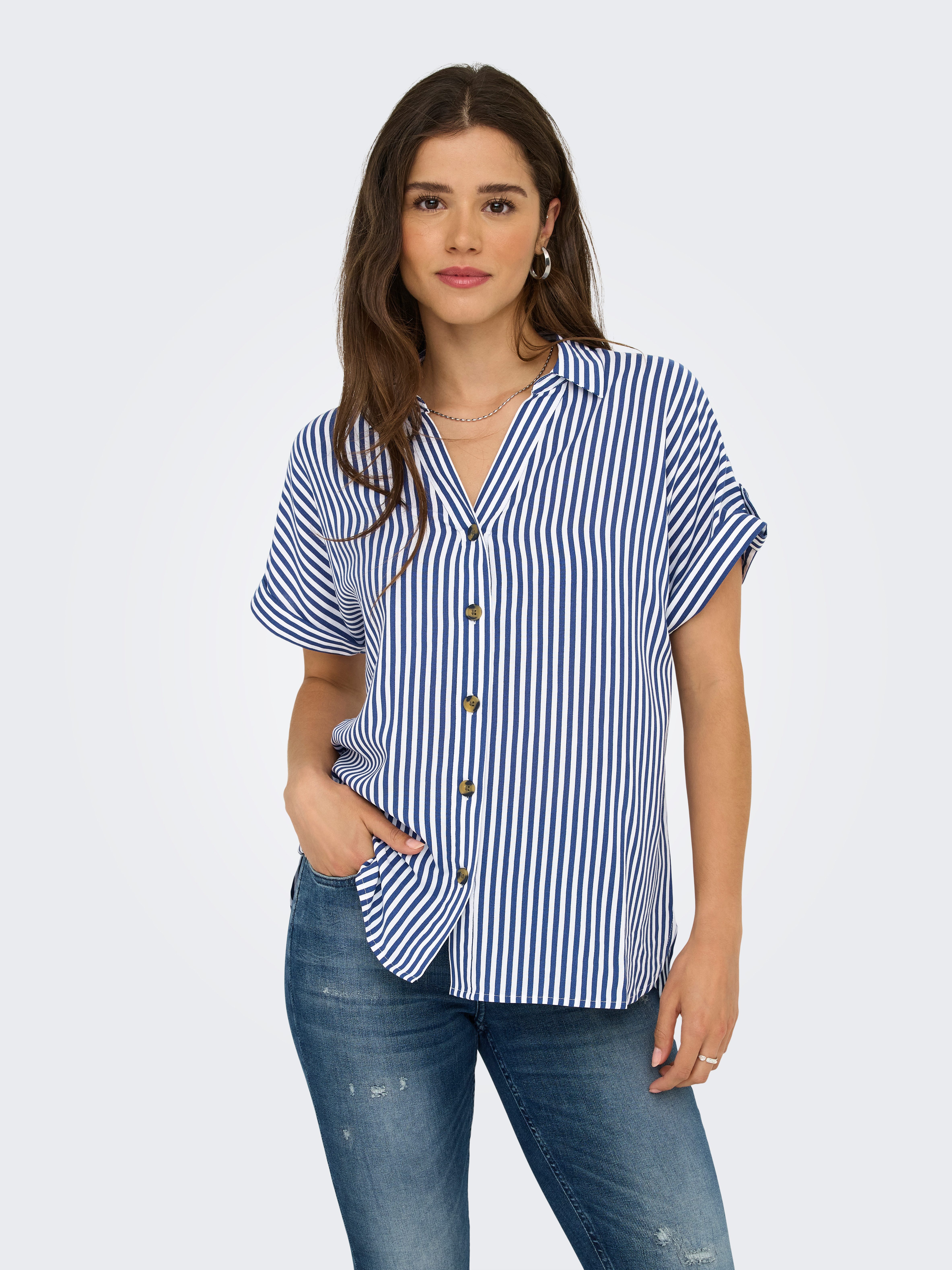 ONLY Kurzarmbluse ONLYASMIN SHIRT S/S WVN günstig online kaufen