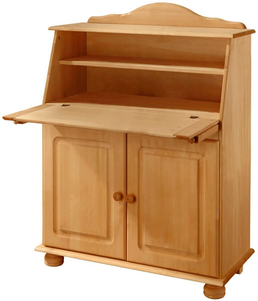 OTTO home Sekretär Mette, Schreibtisch im Landhausstil, aus Massivholz, Breite 82 cm