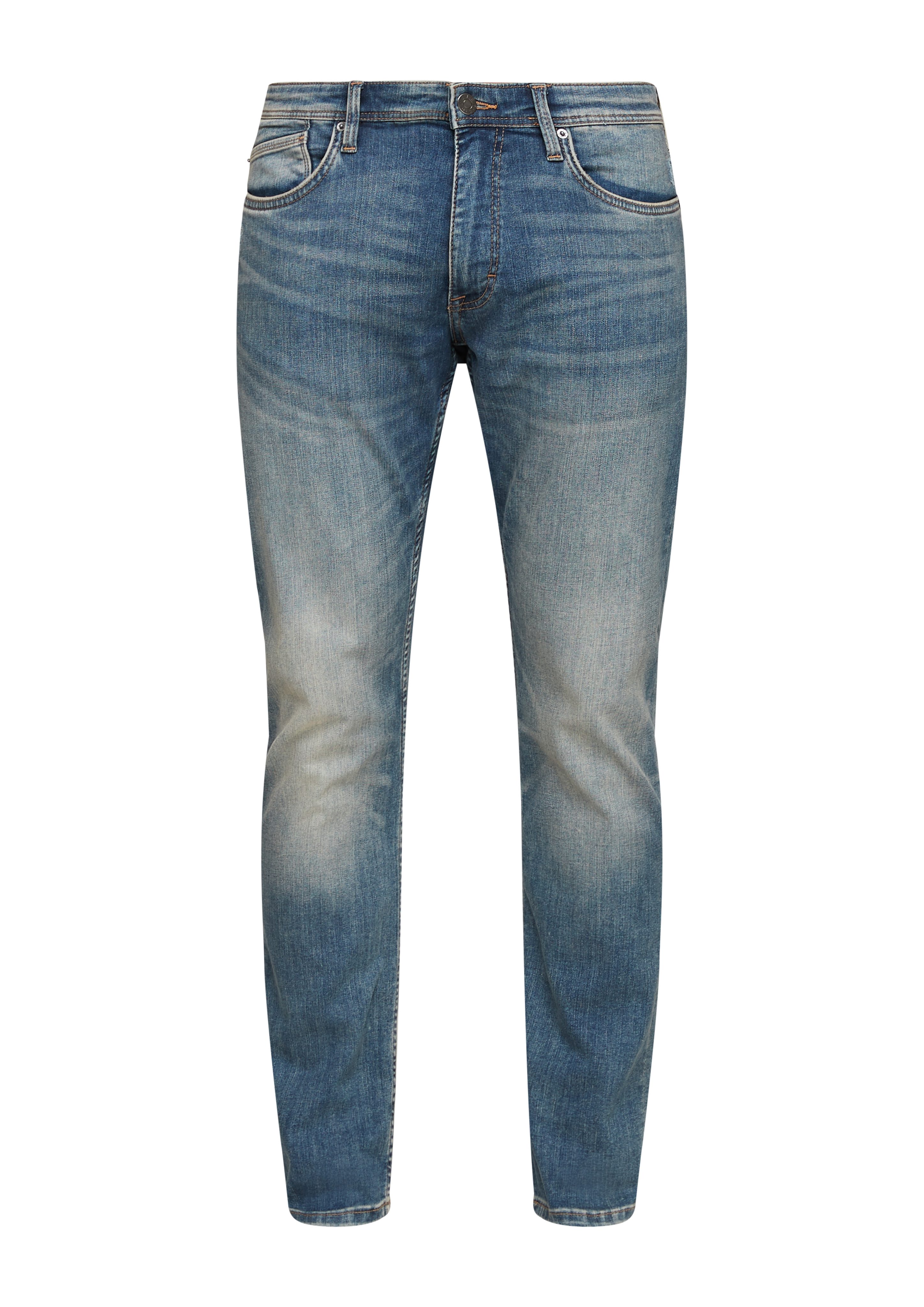 Rise 5-Pocket-Jeans Jeans / Mid Leg sretche Slim s.Oliver Destroyes, / Keith Slim Waschung / Fit blue light