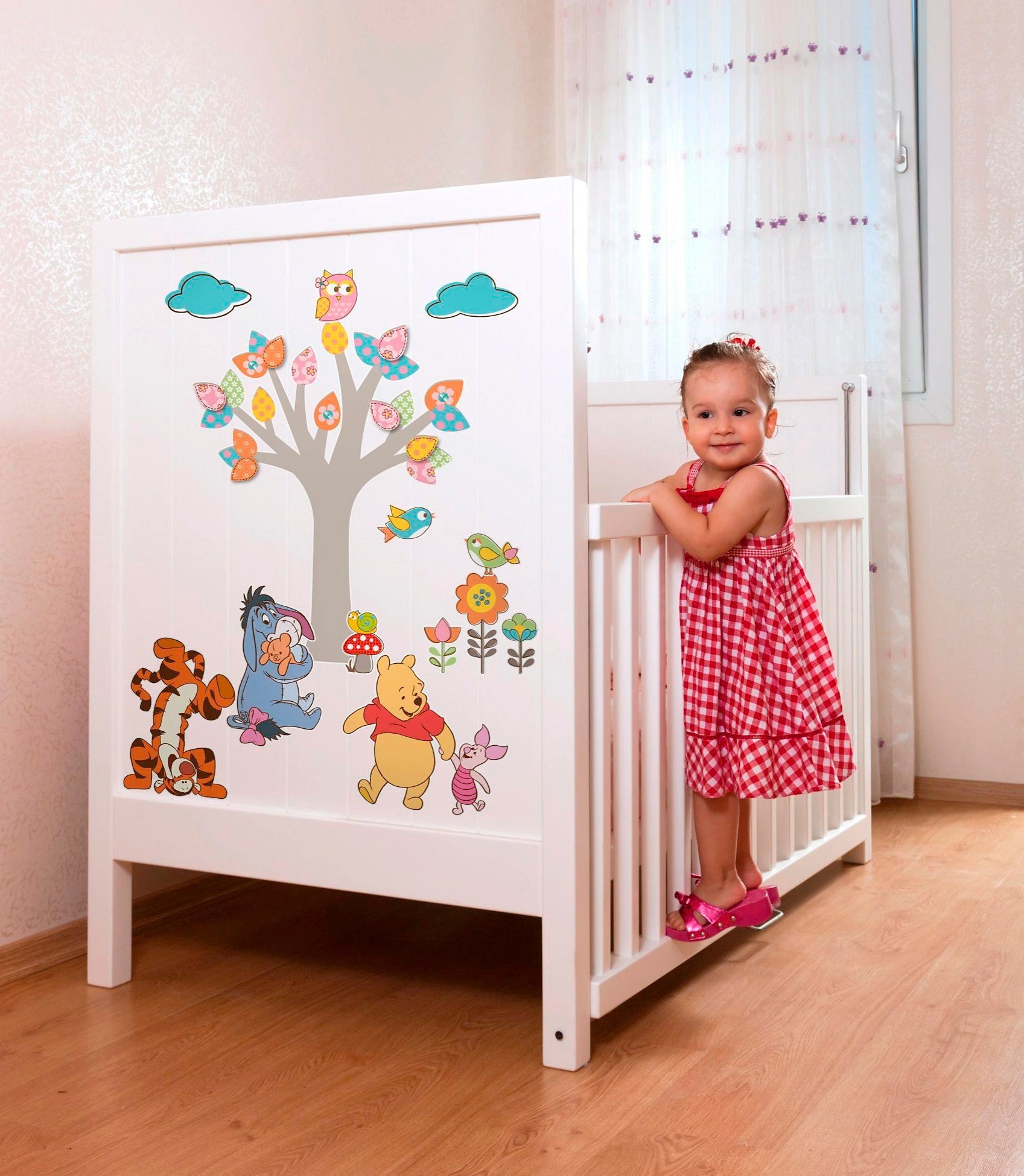Komar Wandtattoo Winnie the Pooh Nature Lovers - Größe 50 x 70 cm (14 St), selbstklebend, Wandsticker, Kinderzimmer