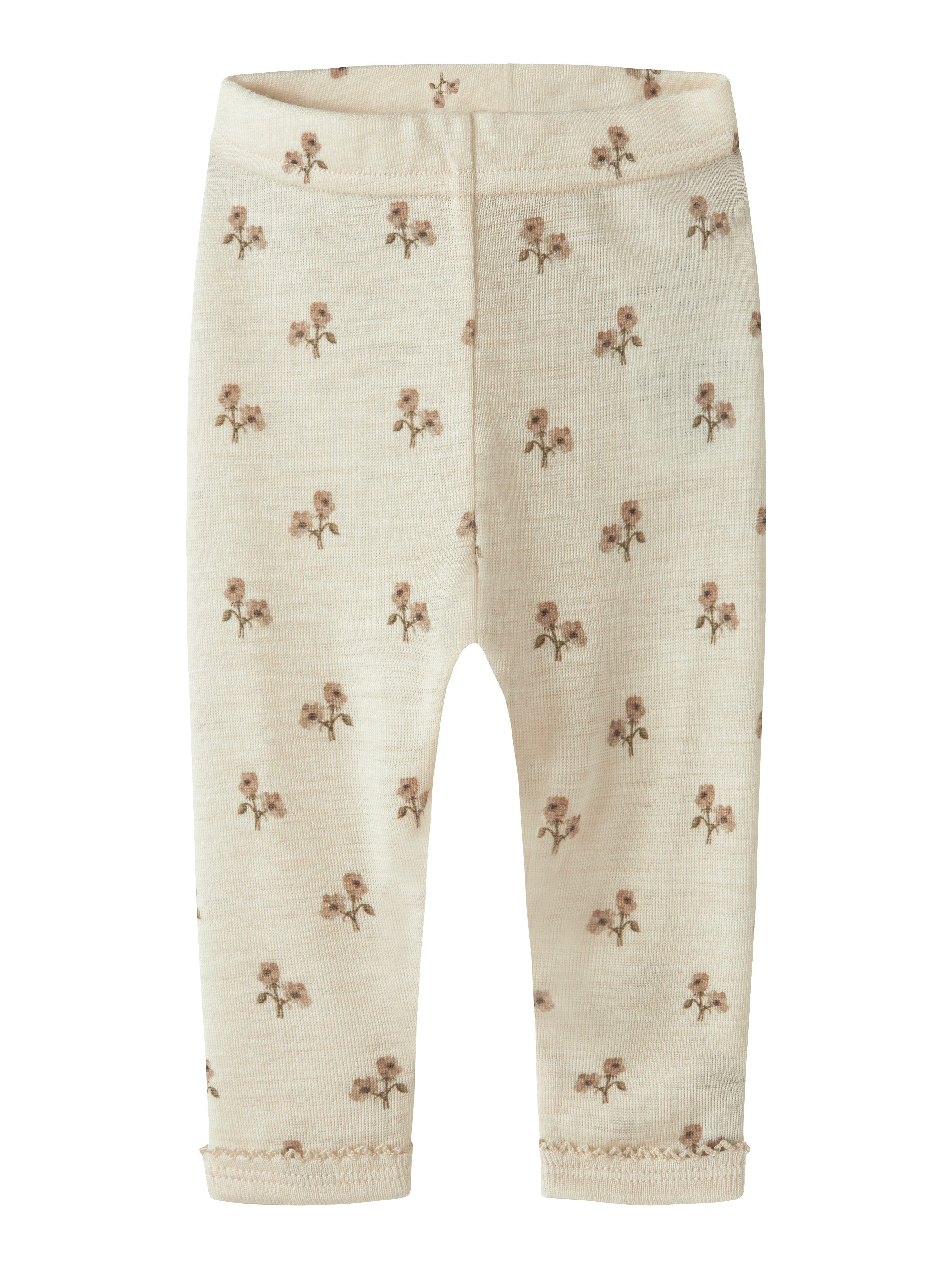 Lil' Atelier Leggings NBFNALU WO SLIM LEGGING LIL NOOS mit hohem Wollanteil, wärmend und weich