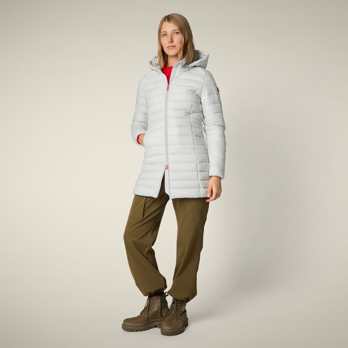 SAVE THE DUCK Outdoorjacke Carol Stilvoller und funktionaler Damen-Wintermantel mit winddichtem