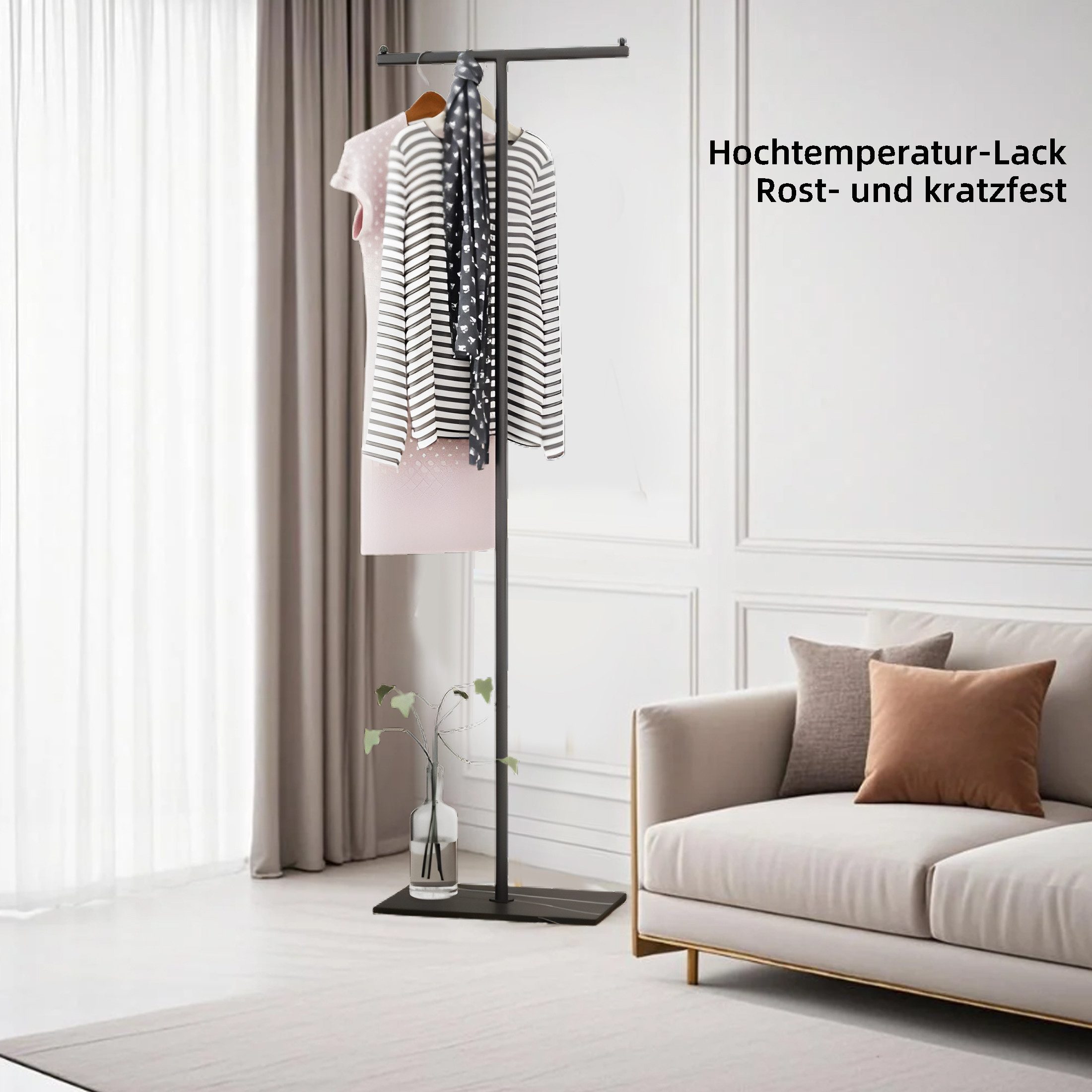 YINDN Garderobenständer Kleiderständer mit Marmor-Grundplatte, aus günstig online kaufen