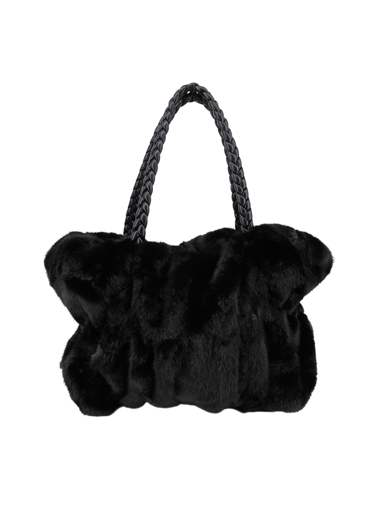 BRISE TASCHE Shopper Brise Kunstfell Tasche – Flauschige Schultertasche mit Zipper