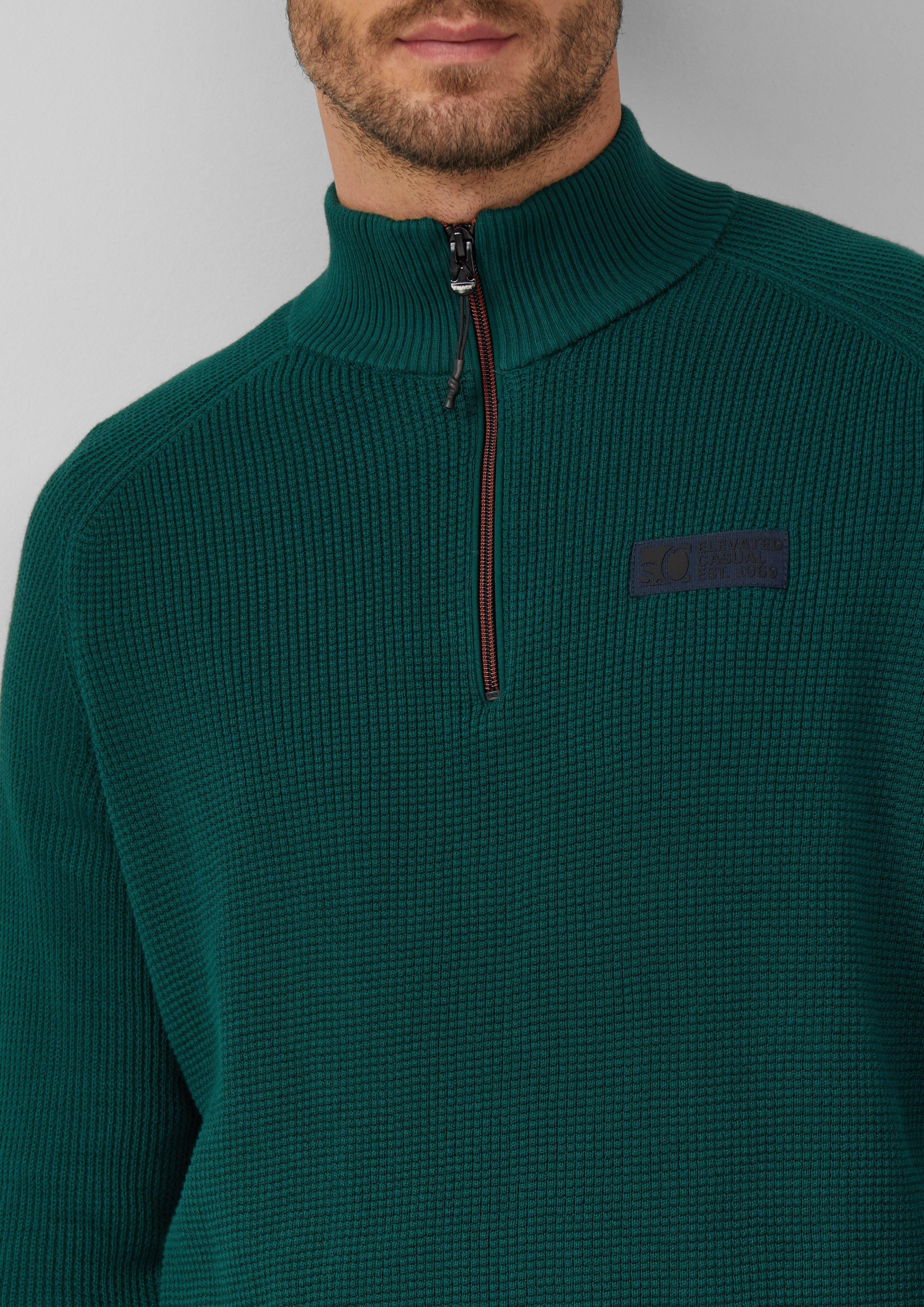 s.Oliver Strickpullover Pullover aus Strukturstrick mit günstig online kaufen