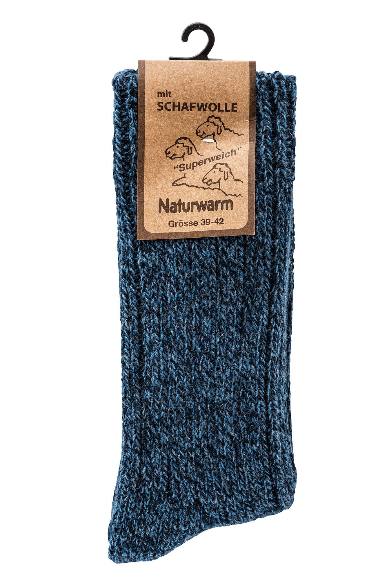 Wowerat Norwegersocken 3 Paar Norwegersocke, farbig, superwarm mit Schafwolle, Damen & Herren – Bild 2 von 5