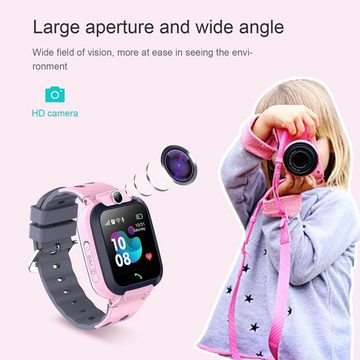 AUKUU Kinder Intelligente Uhr Telefon, Wasserdicht Smartwatch, Smartwatch High-Definition-Videoanruf, Kinder Smart Tracker Uhr