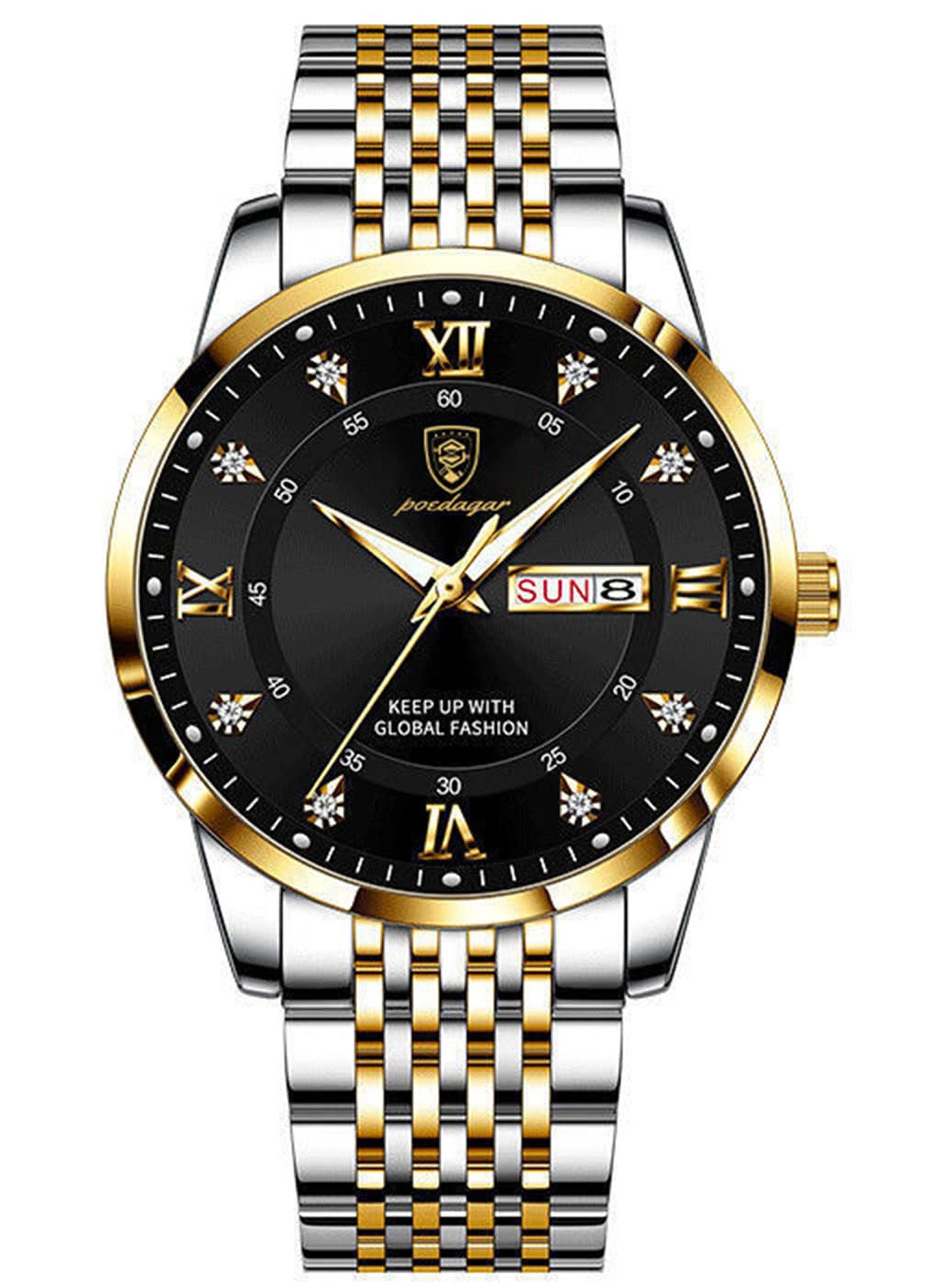 ibettertec Quarzuhr Quartz Edelstahl Uhr für günstig online kaufen