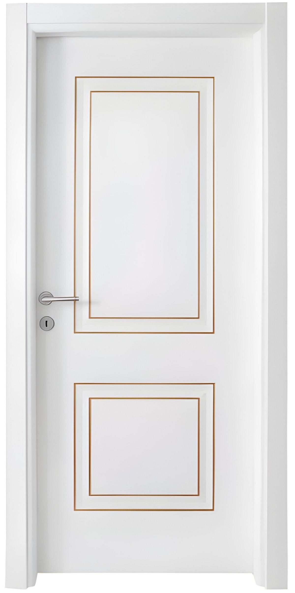 JVmoebel Zimmertür Weiße Designer-Haustür aus robustem Material mit Sicherheitstechnik