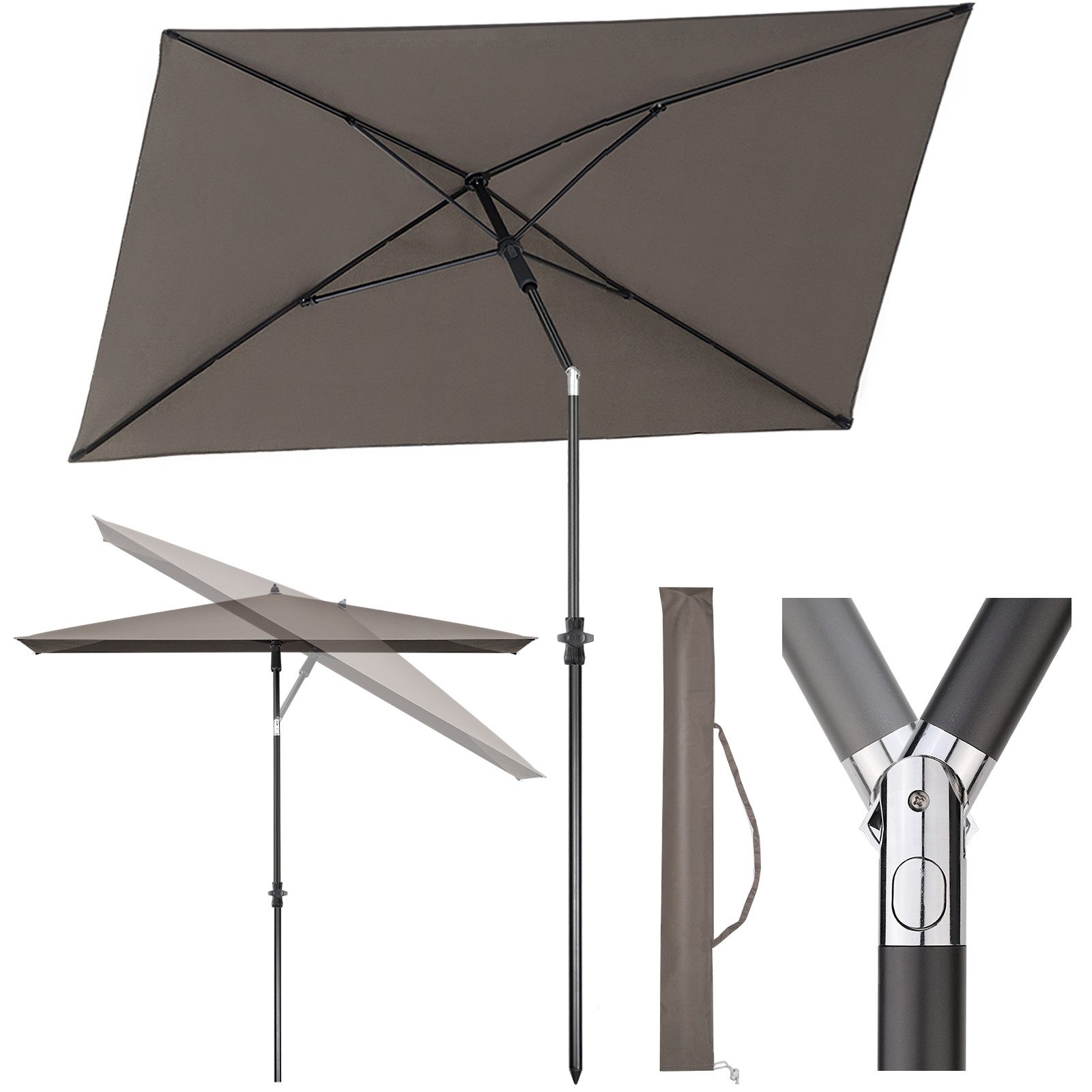 Sekey Sonnenschirm 210 x 140 cm günstig online kaufen