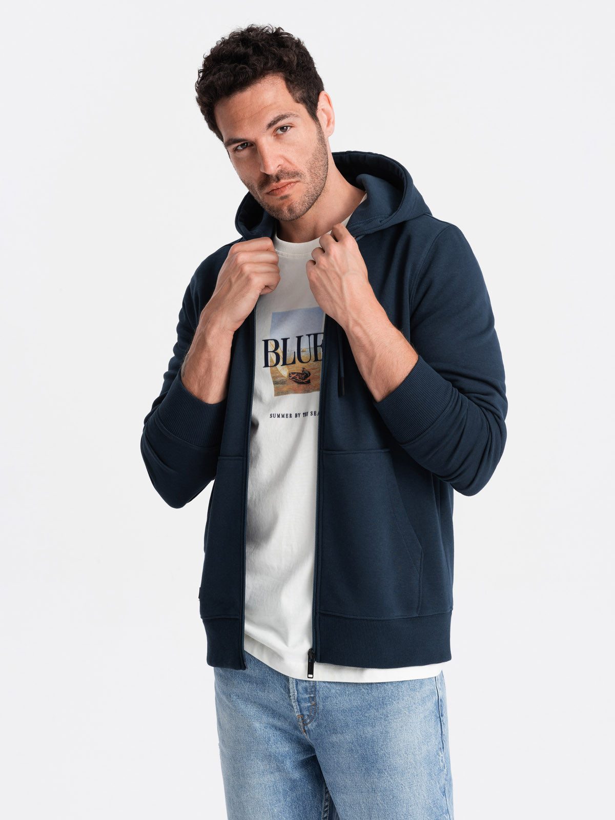 OMBRE Kapuzensweatjacke Kapuzensweatshirt günstig online kaufen