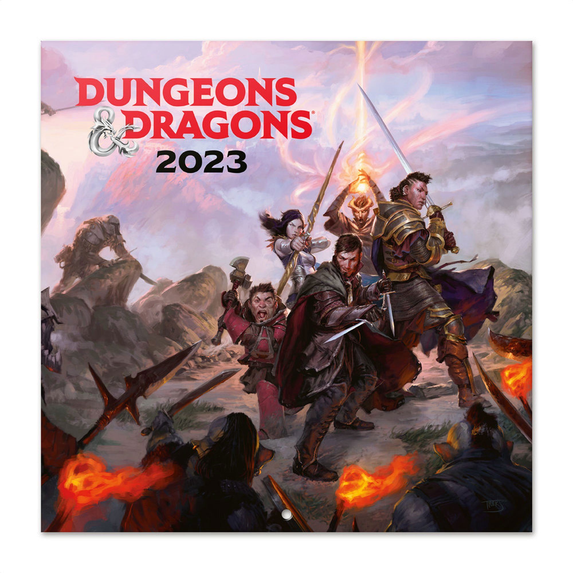 empireposter Wandkalender »Dungeons und Dragons - Kalender 2023 - 12 Monate inklusive Poster 