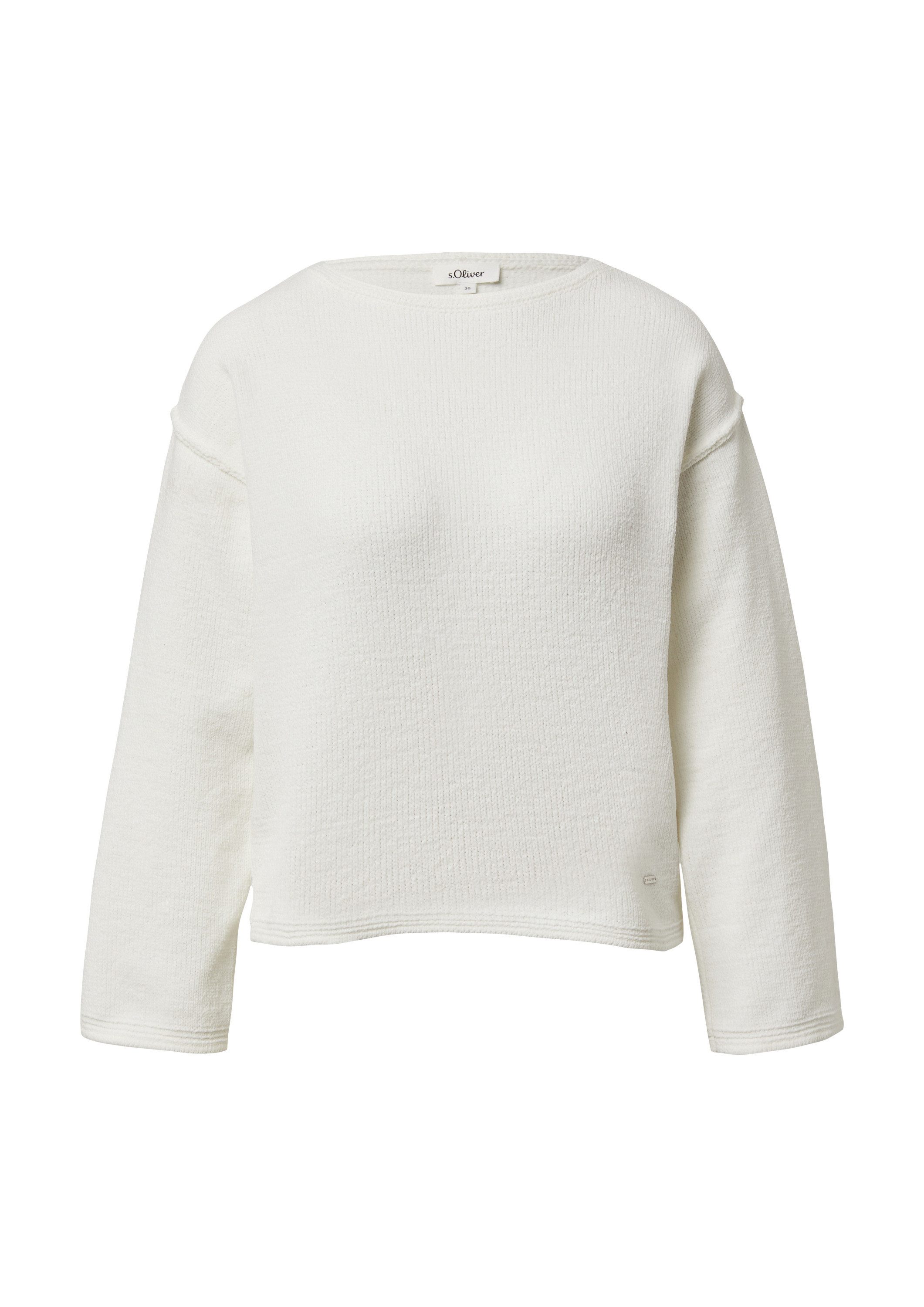 s.Oliver Longpullover Strickpullover Weicher Strickpullover mit Naht-Detail günstig online kaufen