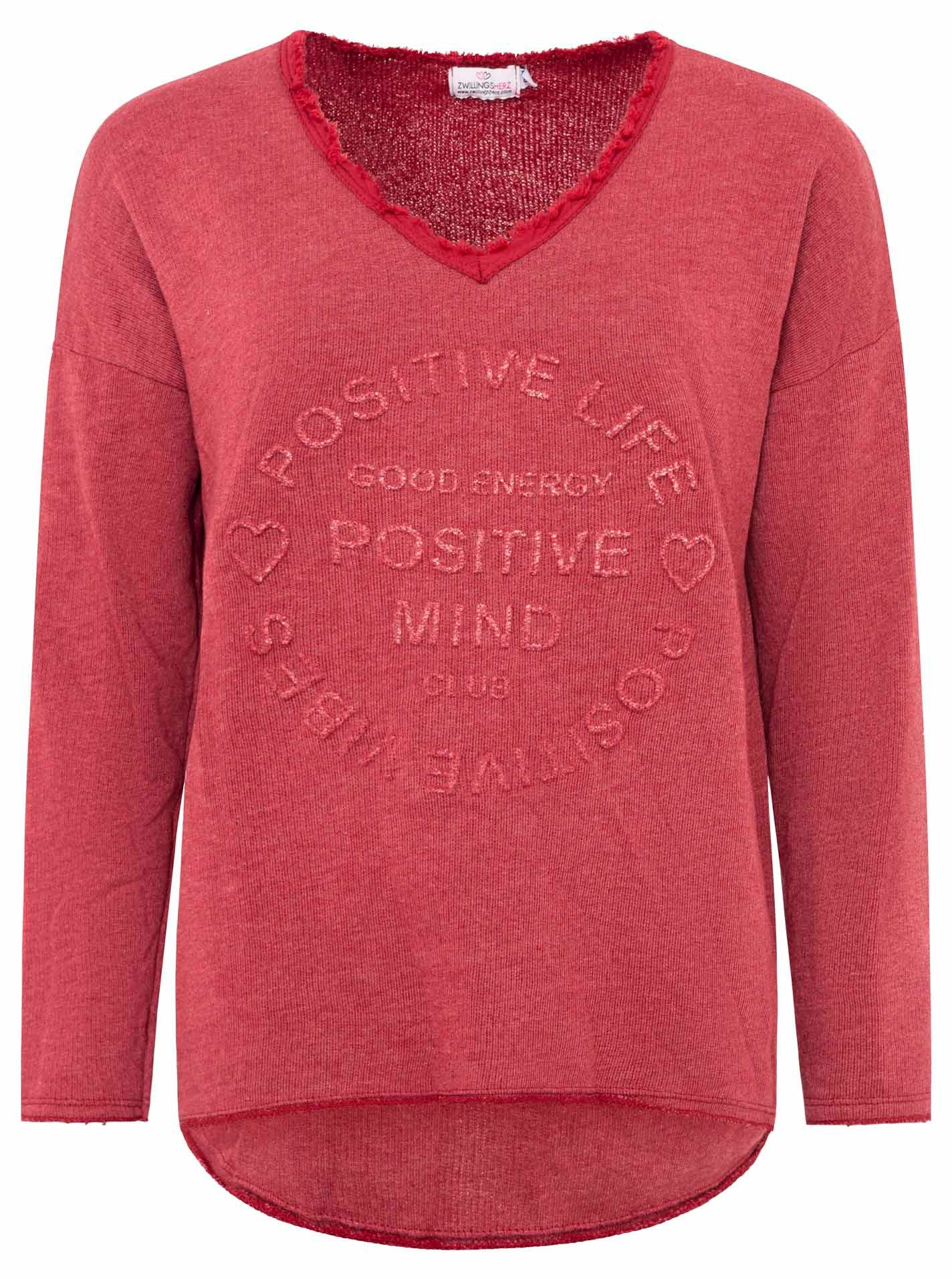 Zwillingsherz Sweatshirt "Positive Mind"