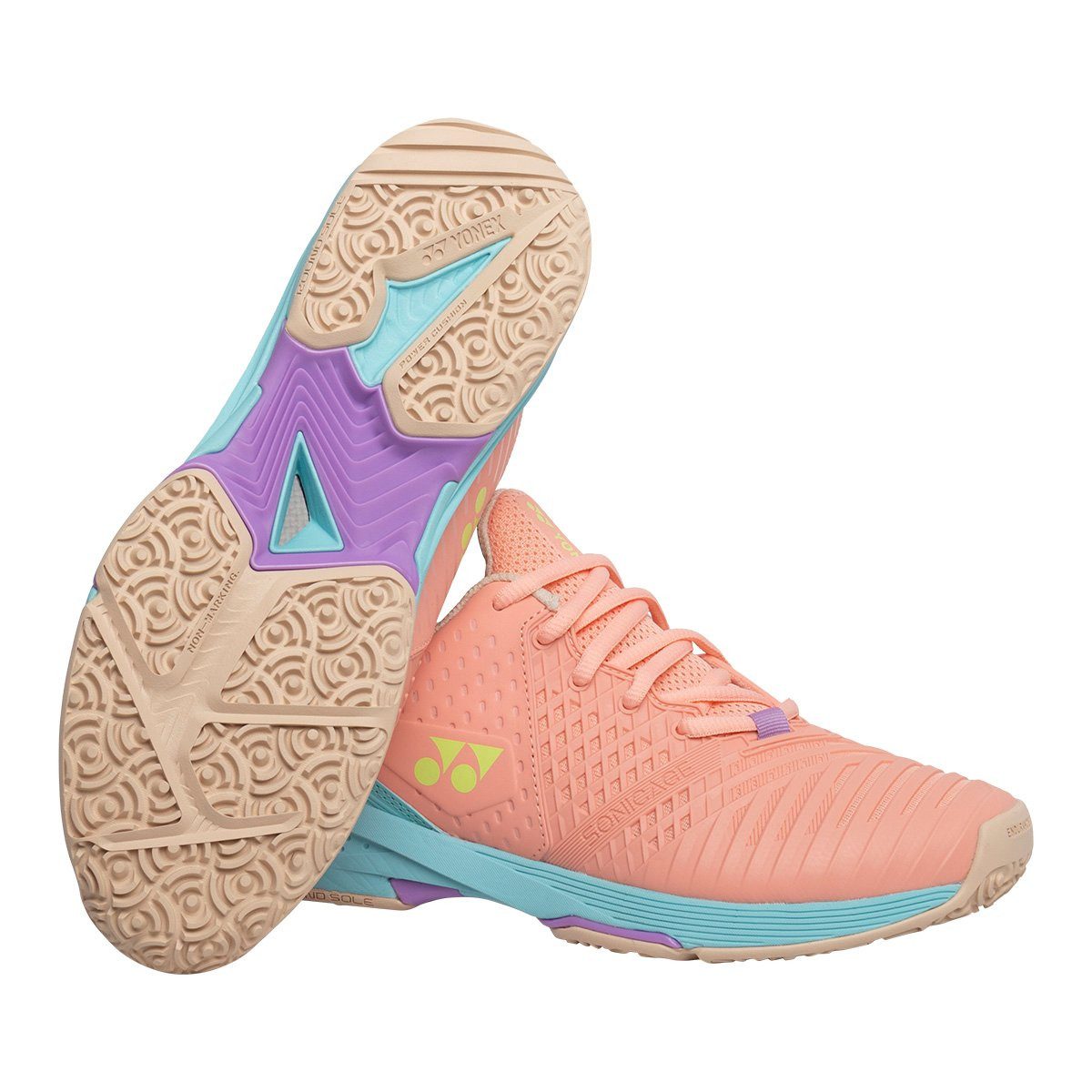Yonex Sonicage 3 Clay/Sandplatz hellrosa Damen Tennisschuh