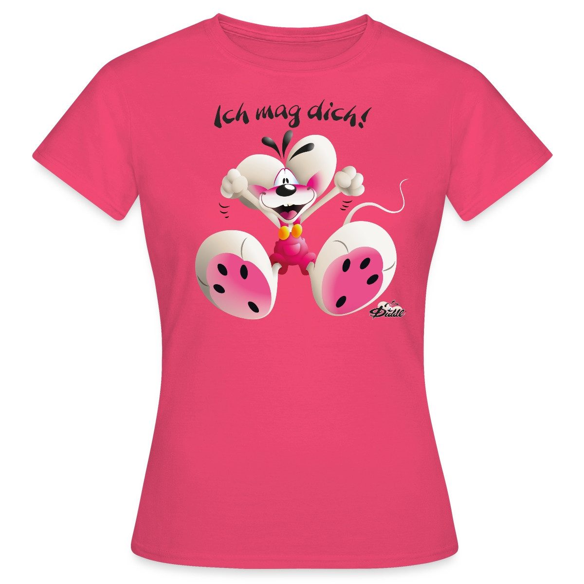 Spreadshirt T-Shirt Diddl Maus Ich Mag Dich Frauen T-Shirt (1-tlg) günstig online kaufen