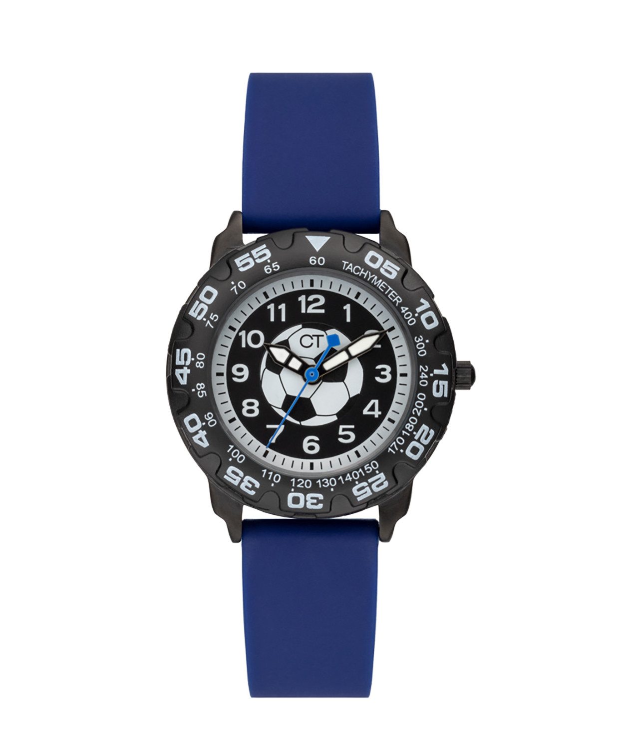 COOL TIME Quarzuhr The Cool Blue Soccer CT-0009-PQ, Armbanduhr, Silikonarmband, Kinderuhr, Junge, analog