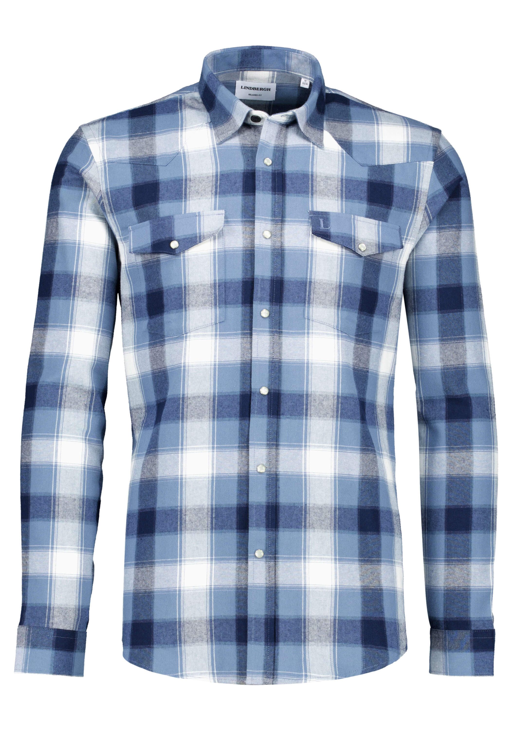 LINDBERGH Langarmhemd Freizeithemd (Langarm) Relaxed Fit