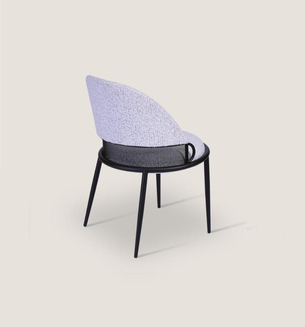 Made Europa Esszimmerstuhl Textil Grauer Stil Stühle Einsitzer Polster St), JVmoebel Luxus in (1 Esszimmerstuhl