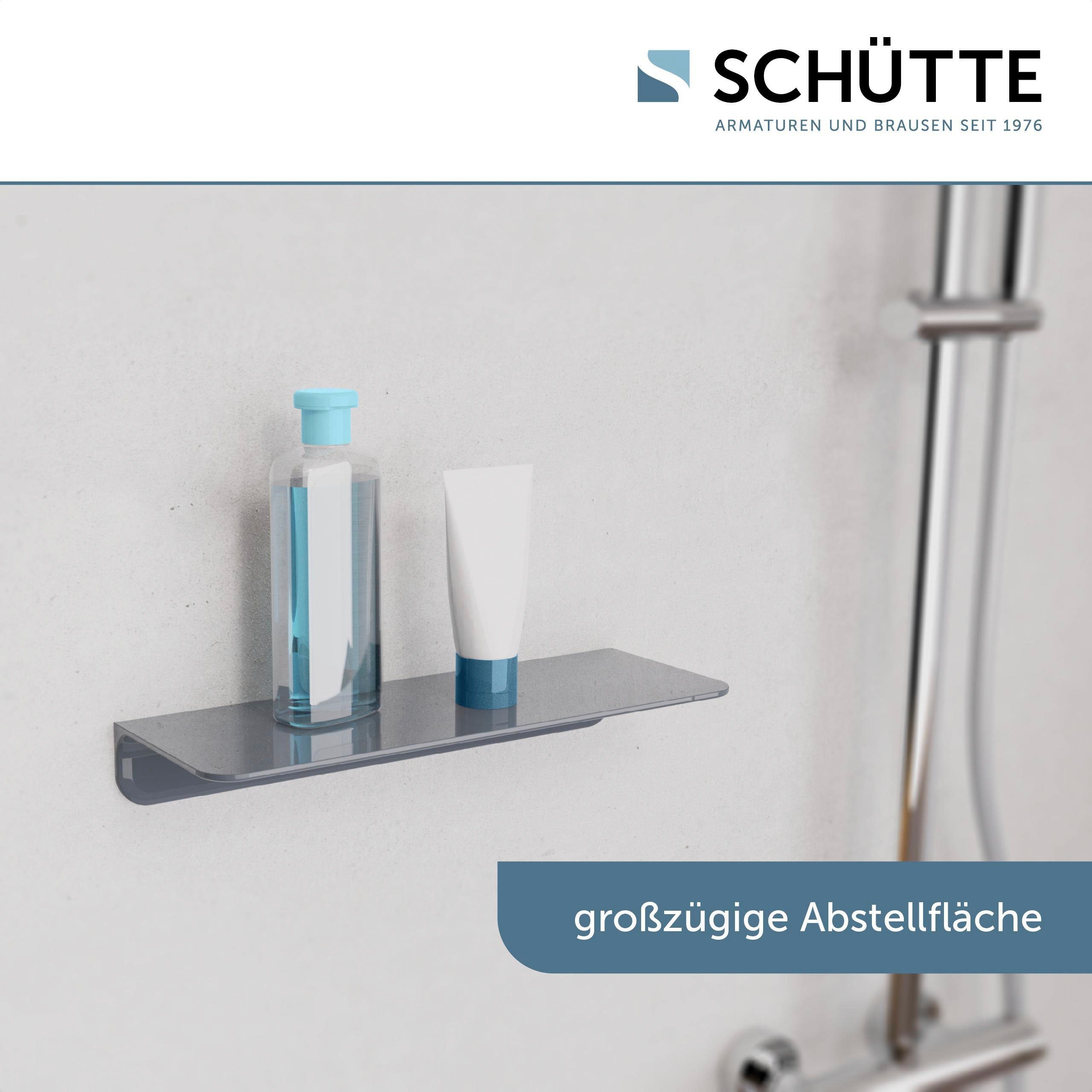 Schütte Duschregal, ohne Bohren, Bad Regal für Badezimmer in Weiß oder Anthrazit