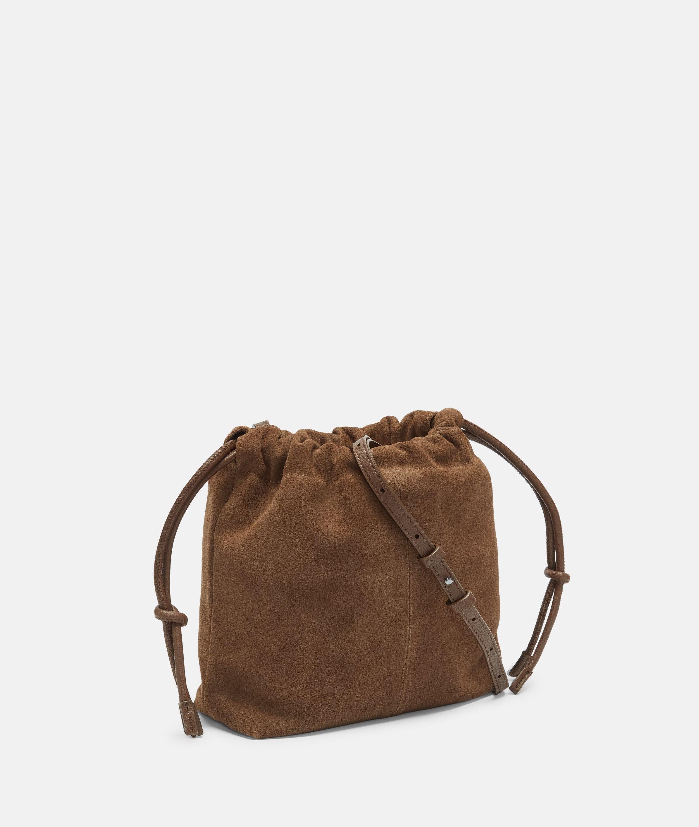 Liebeskind Berlin Schultertasche Lya Hobo S, Handliche Beuteltasche aus Veloursleder