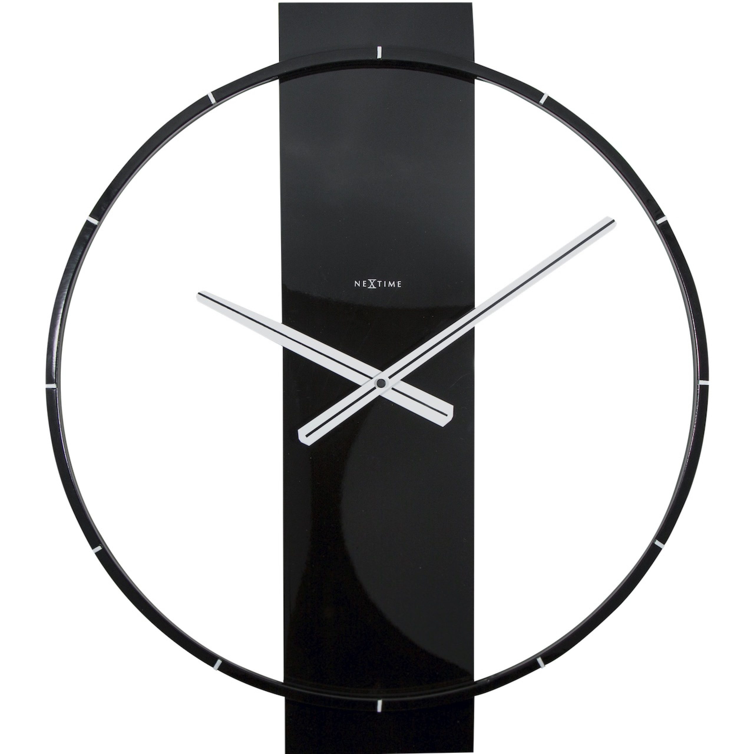 NEXTIME Wanduhr NeXtime Wanduhr 3195ZW 50,8 x 28,2 cm Innenbereich