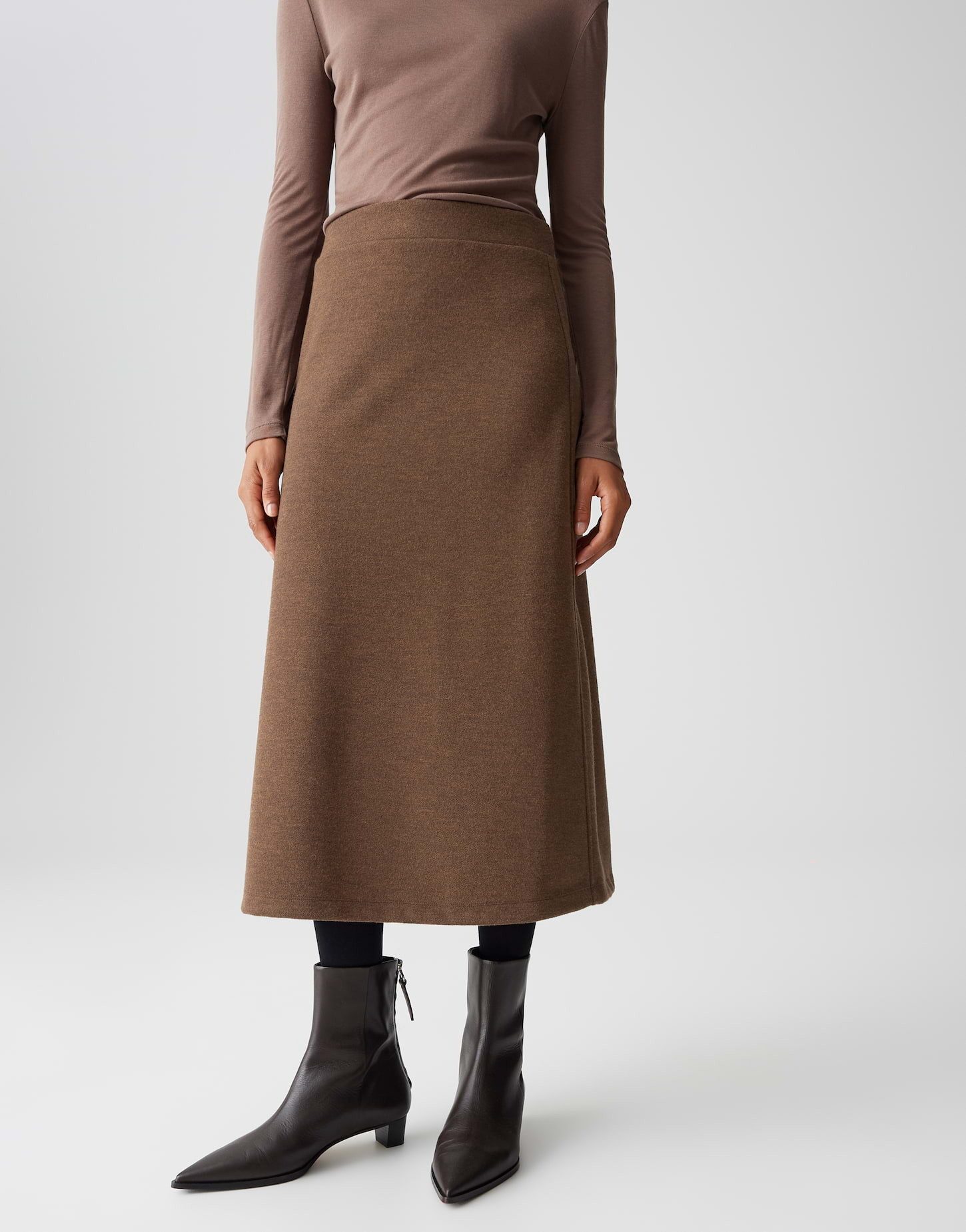 OPUS Midirock RATI A-Linien in Midilänge lockere Passform, weicher Griff, e günstig online kaufen