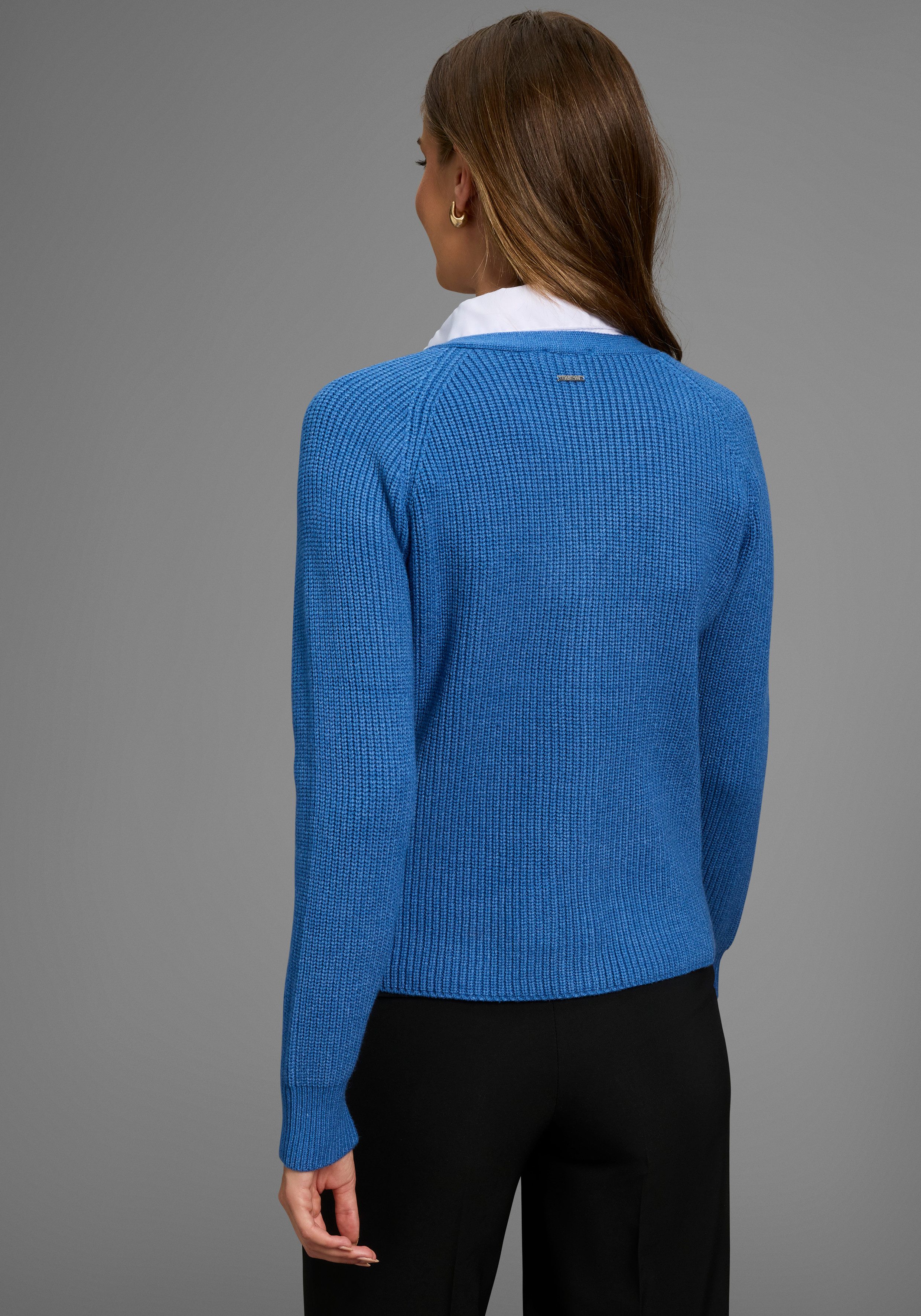 HECHTER PARIS Strickjacke mit V-Ausschnitt - günstig online kaufen