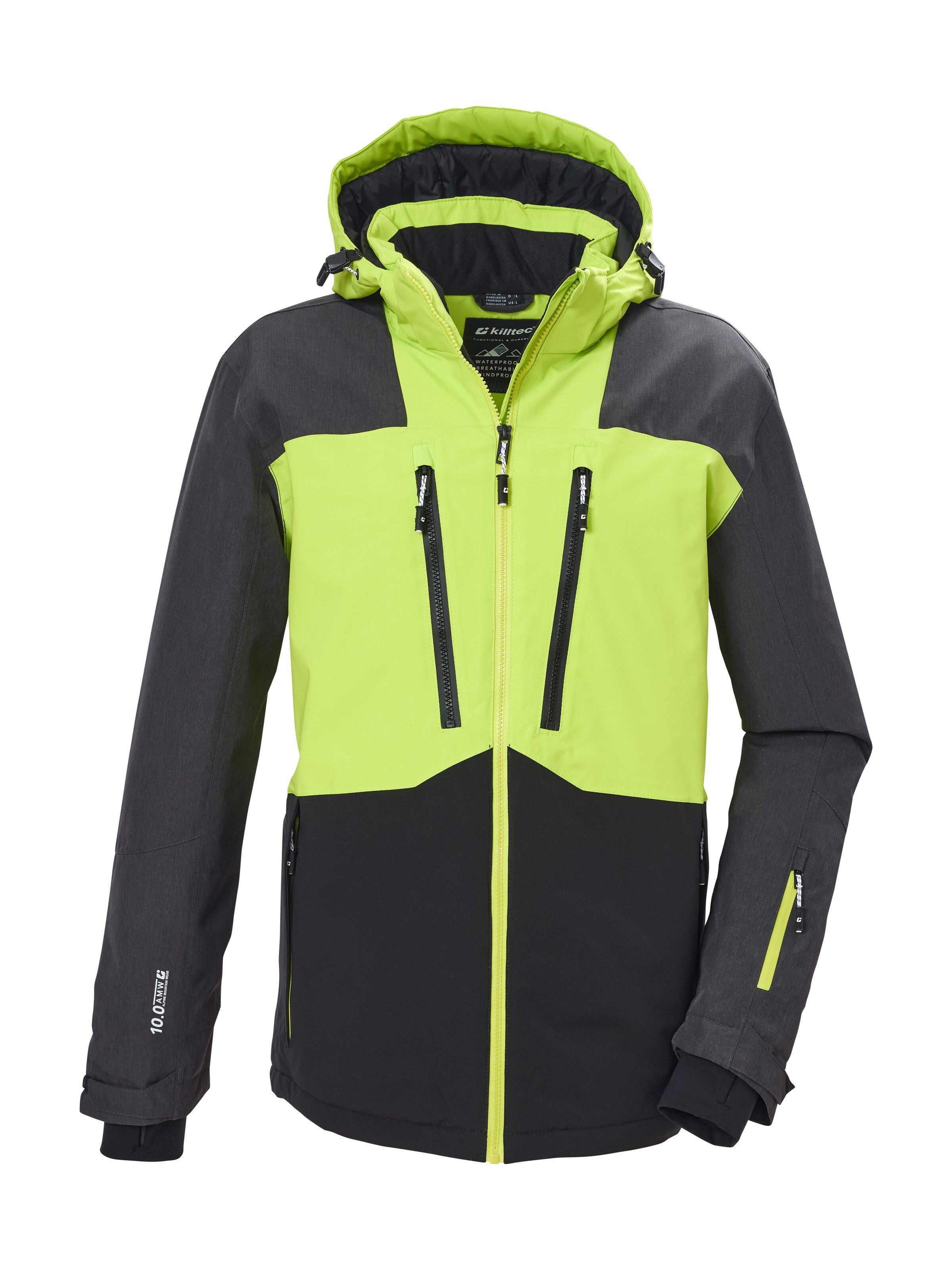 Killtec Skijacke KSW 288 MN SKI JCKT Wind- und wasserdichte Funktionsjacke mit abnehmbarer Kapuze