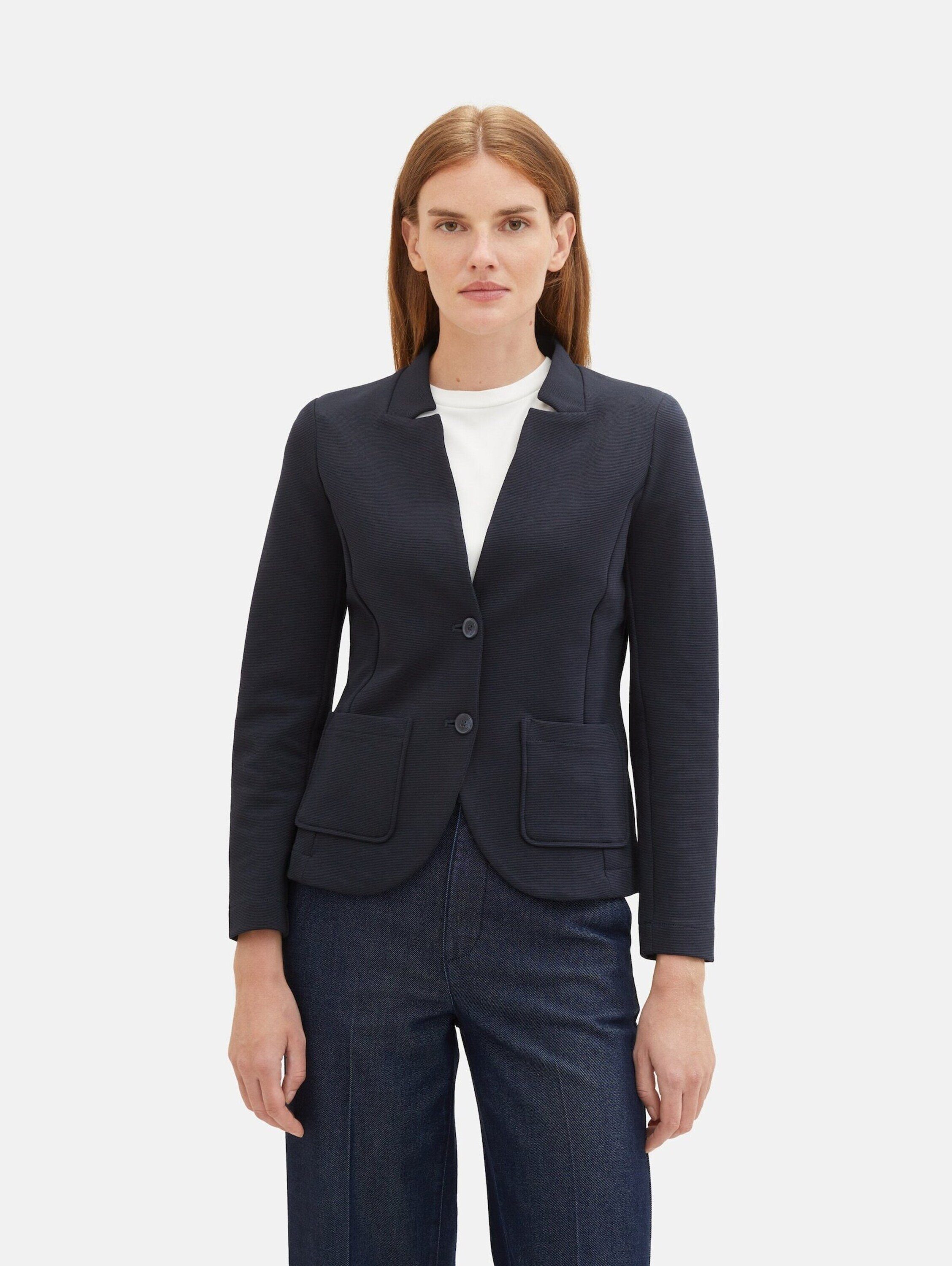 TOM TAILOR Kurzblazer (1-tlg) Plain/ohne Details günstig online kaufen