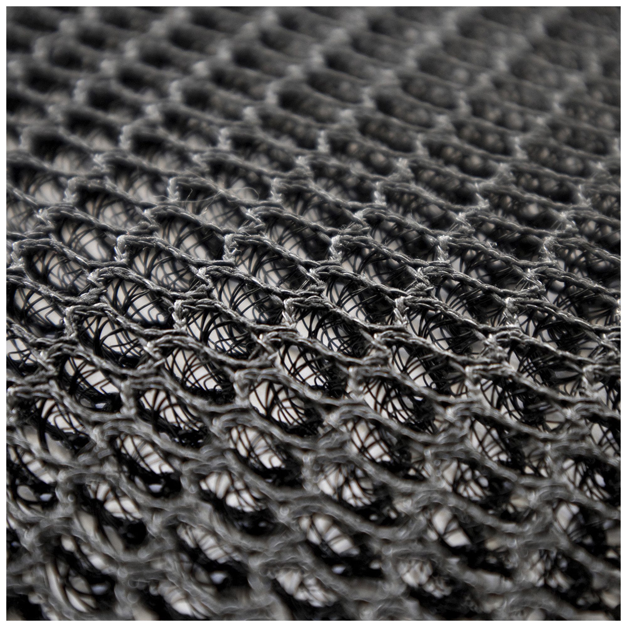 Ch.Cabanski Stoff Matratzenunterlage Abstandsgewirke 10mm Air Mesh - 2m Breit - Black, 3D-Abstandsgewirke für optimale Luftzirkulation