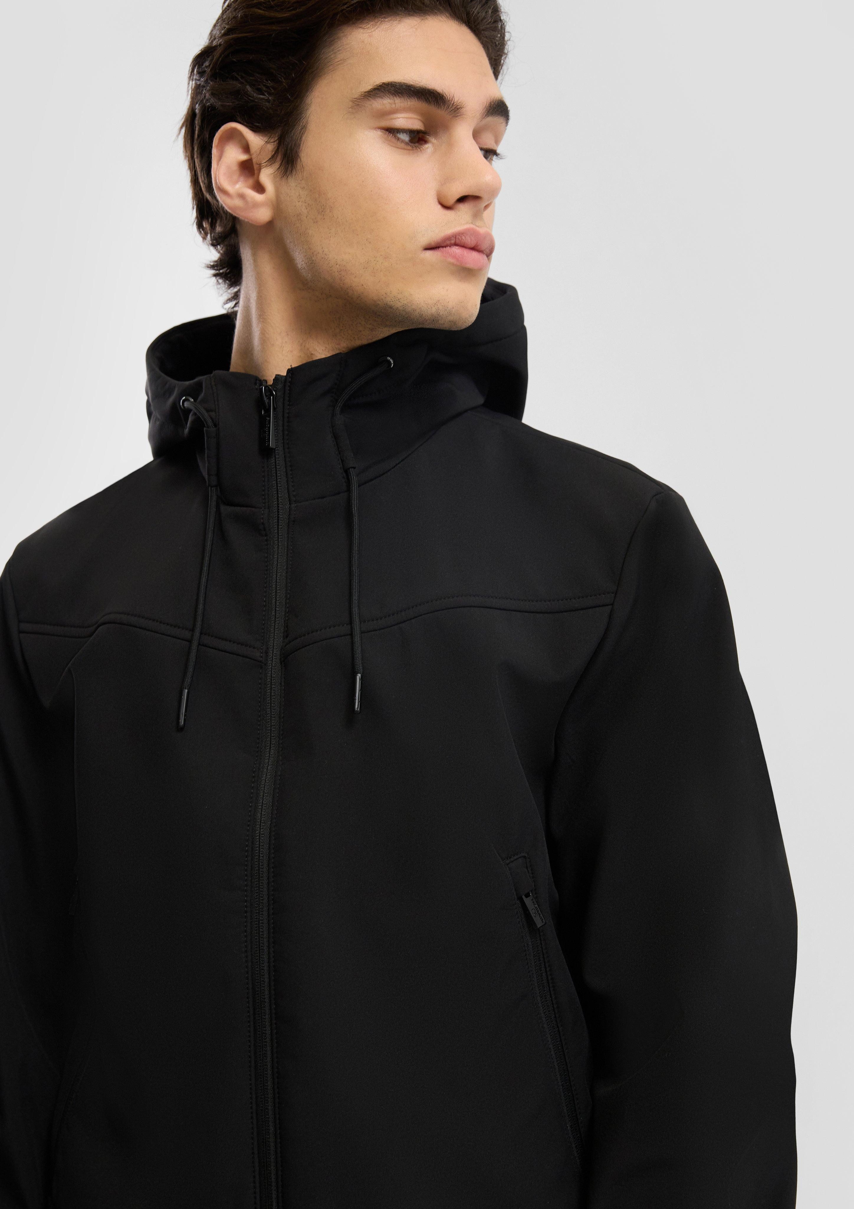 QS Allwetterjacke Softshelljacke mit Reißverschlusstaschen günstig online kaufen
