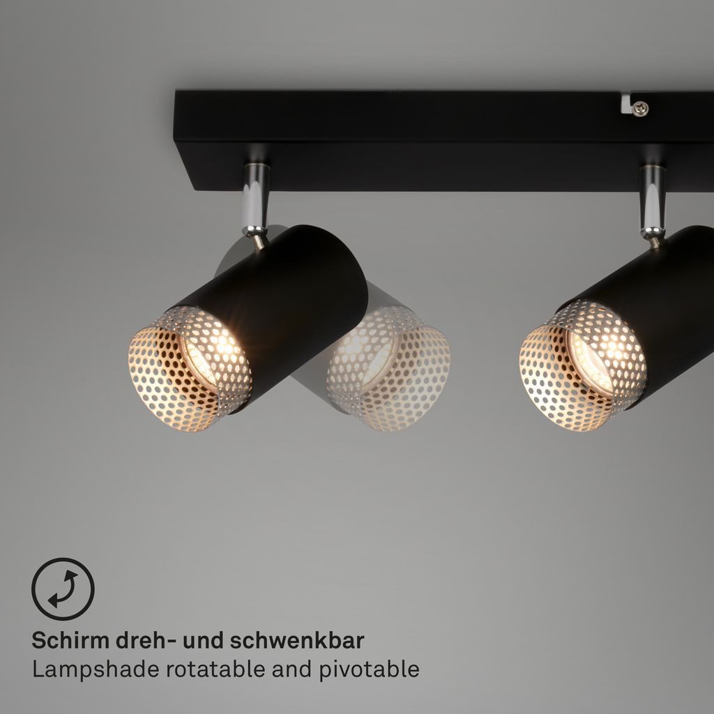 Briloner Leuchten LED Deckenspot 2142045, ohne Leuchtmittel, 2700K - Extra-Warmweiß
