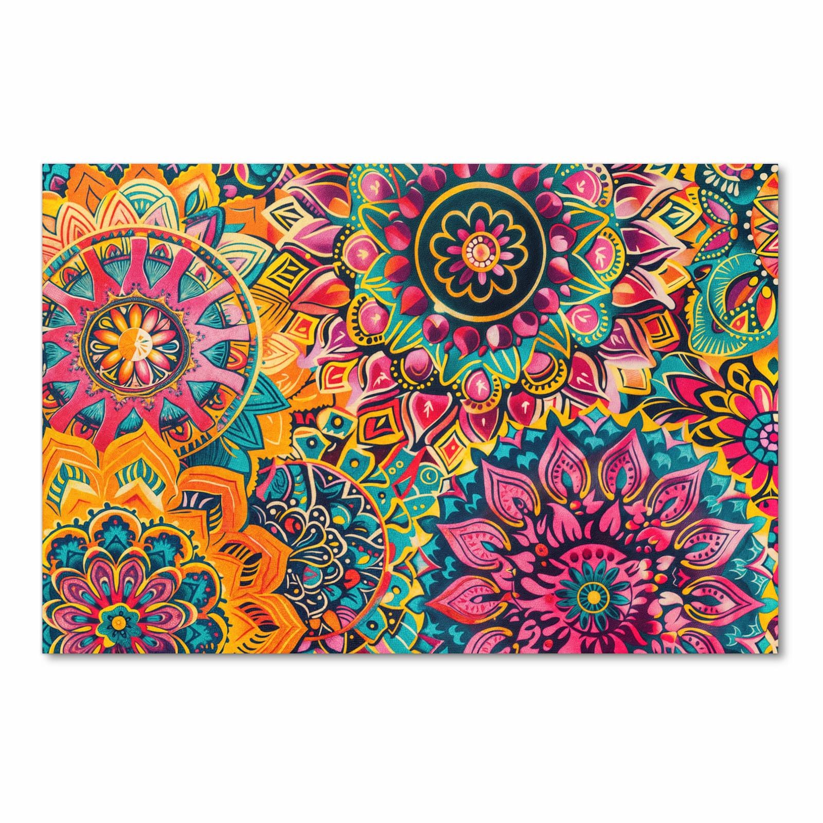 Primedeco Küchenläufer Küchenteppich Bunte Mandalas, Rechteckig, Höhe: 3 mm, rutschfest, waschbar & pflegeleicht – Bild 2 von 5