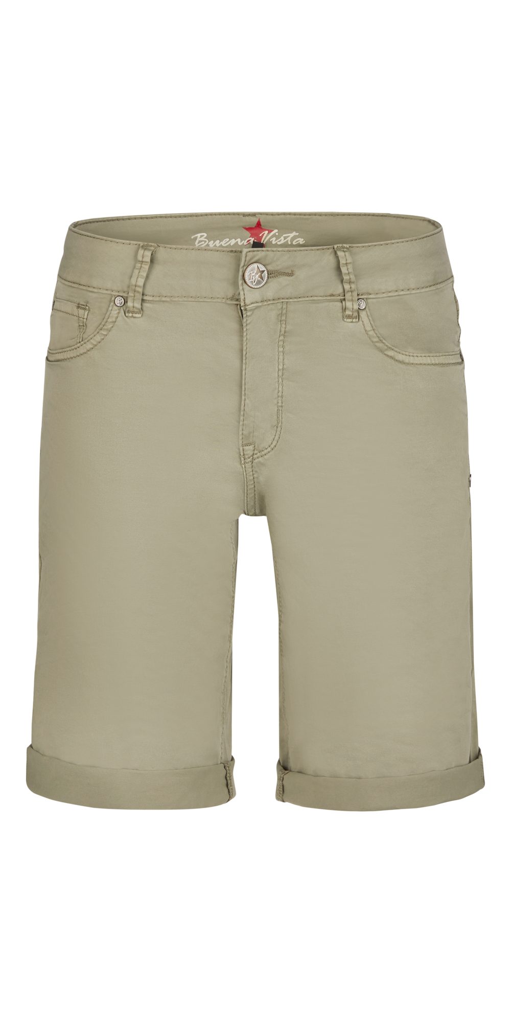 Buena Vista Stretch-Jeans BUENA VISTA ITALY SHORT aloe 888 B5876 4003.7143 - Stretch Twill