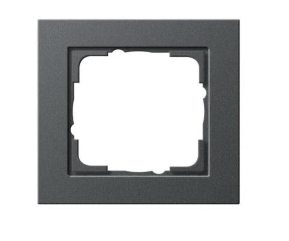 GIRA Abdeckrahmen GIRA 021123 Abdeckrahmen 1fach E2 Anthrazit