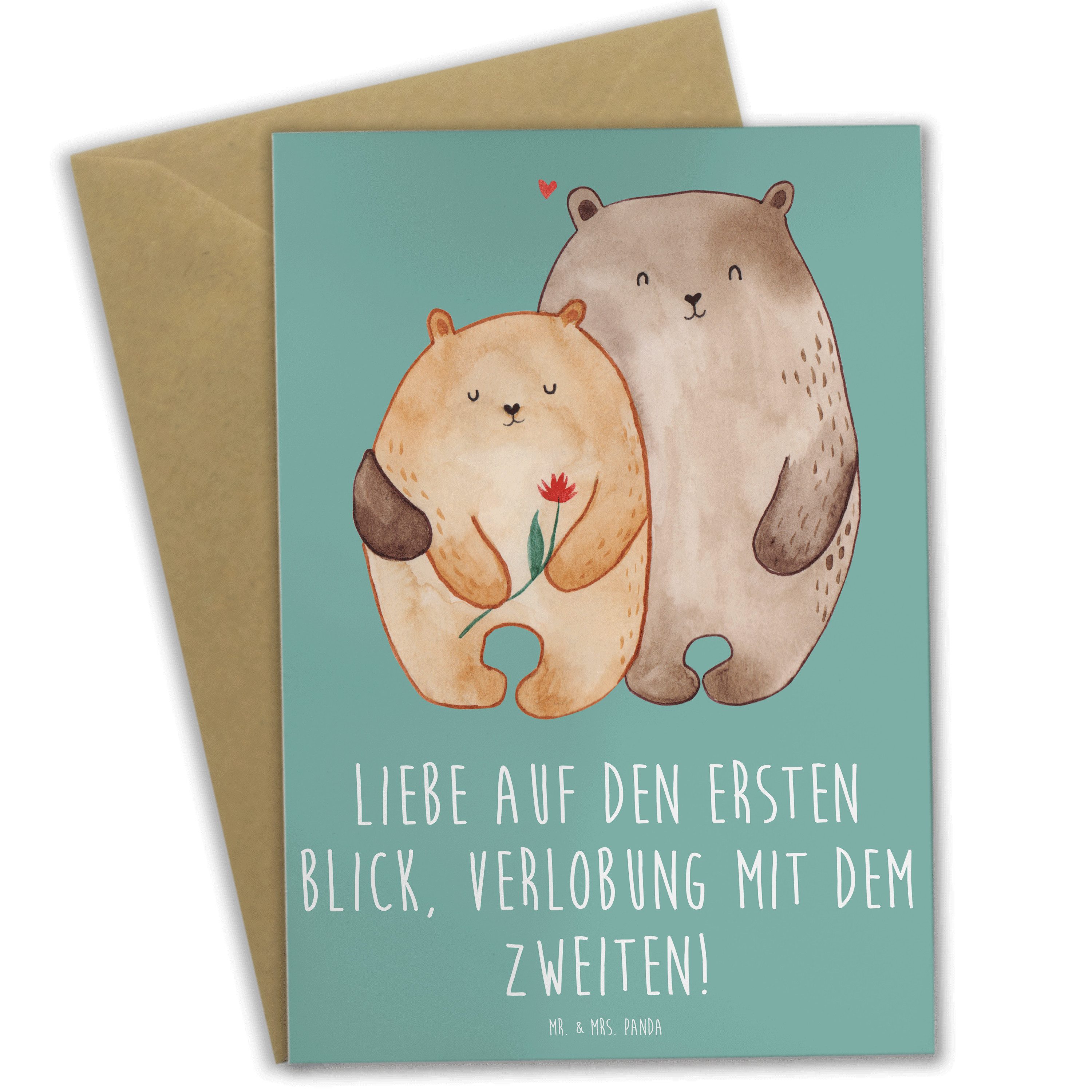 Grußkarte Verlobung Glaube - Meeresbrise - Geschenk, Liebe feiern, Einladungska