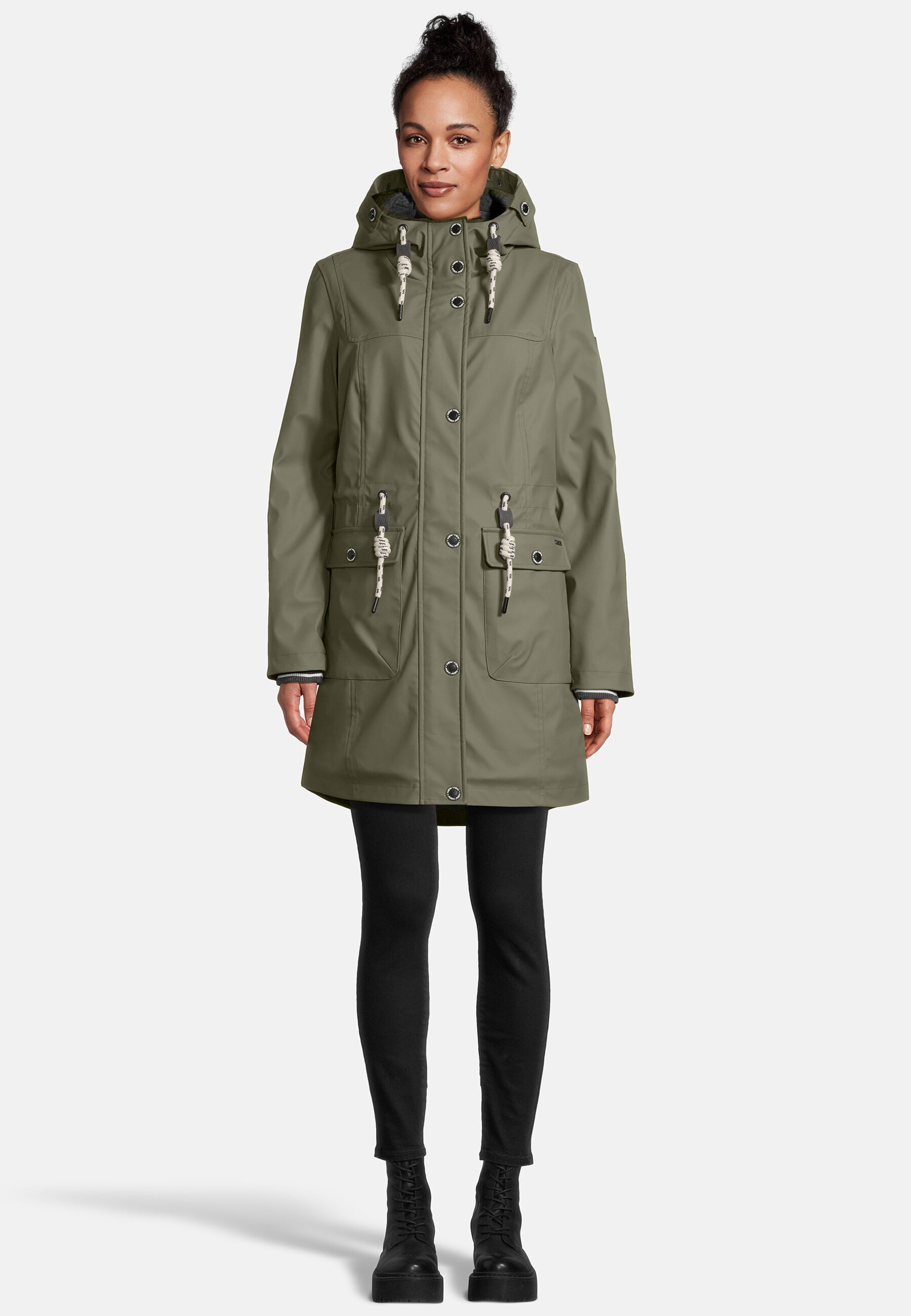New View Regenjacke Lillie mit weitenregulierbarer Kapuze